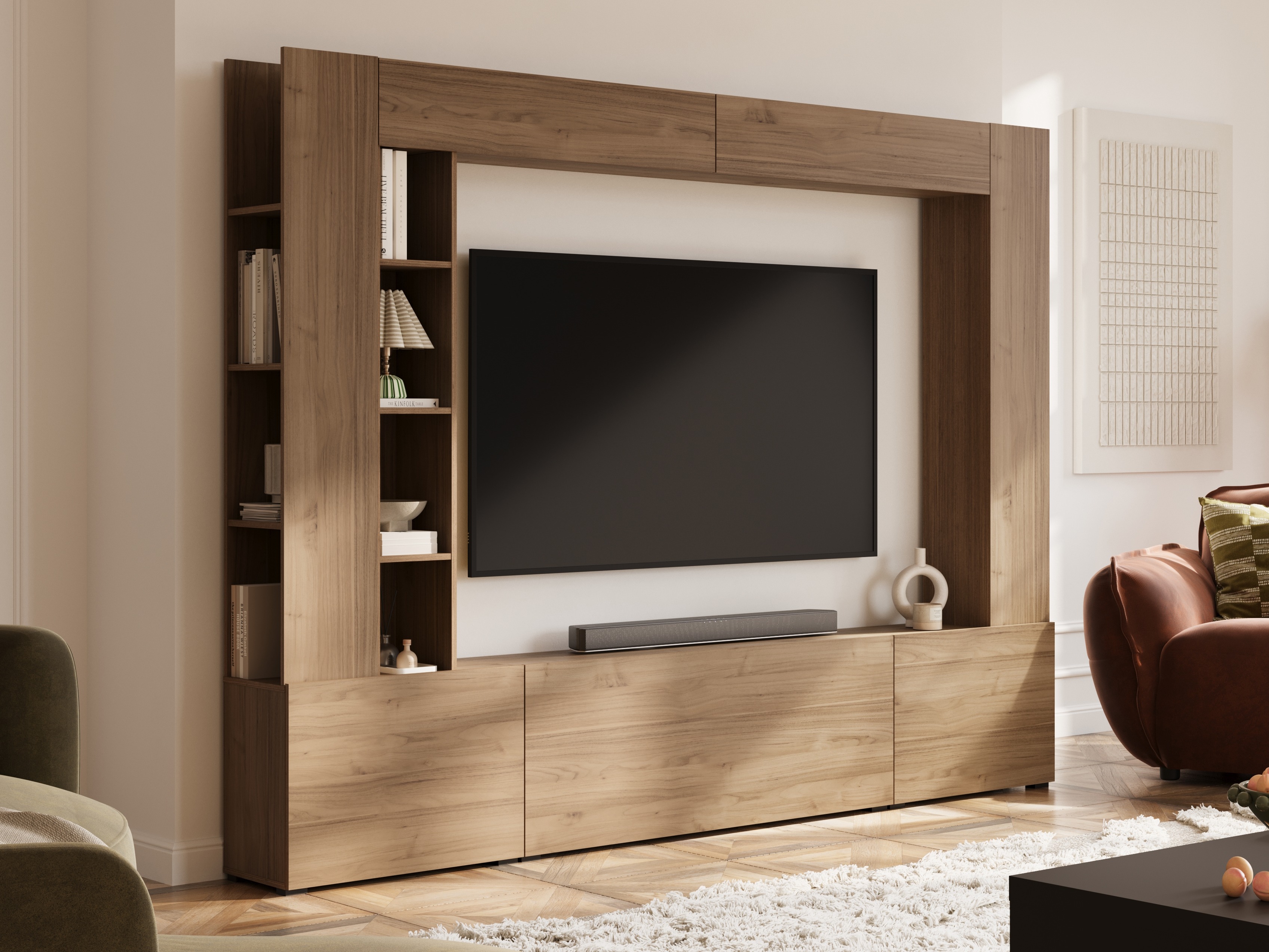 Komplet za dnevno sobo Austin 392 (Oreh)