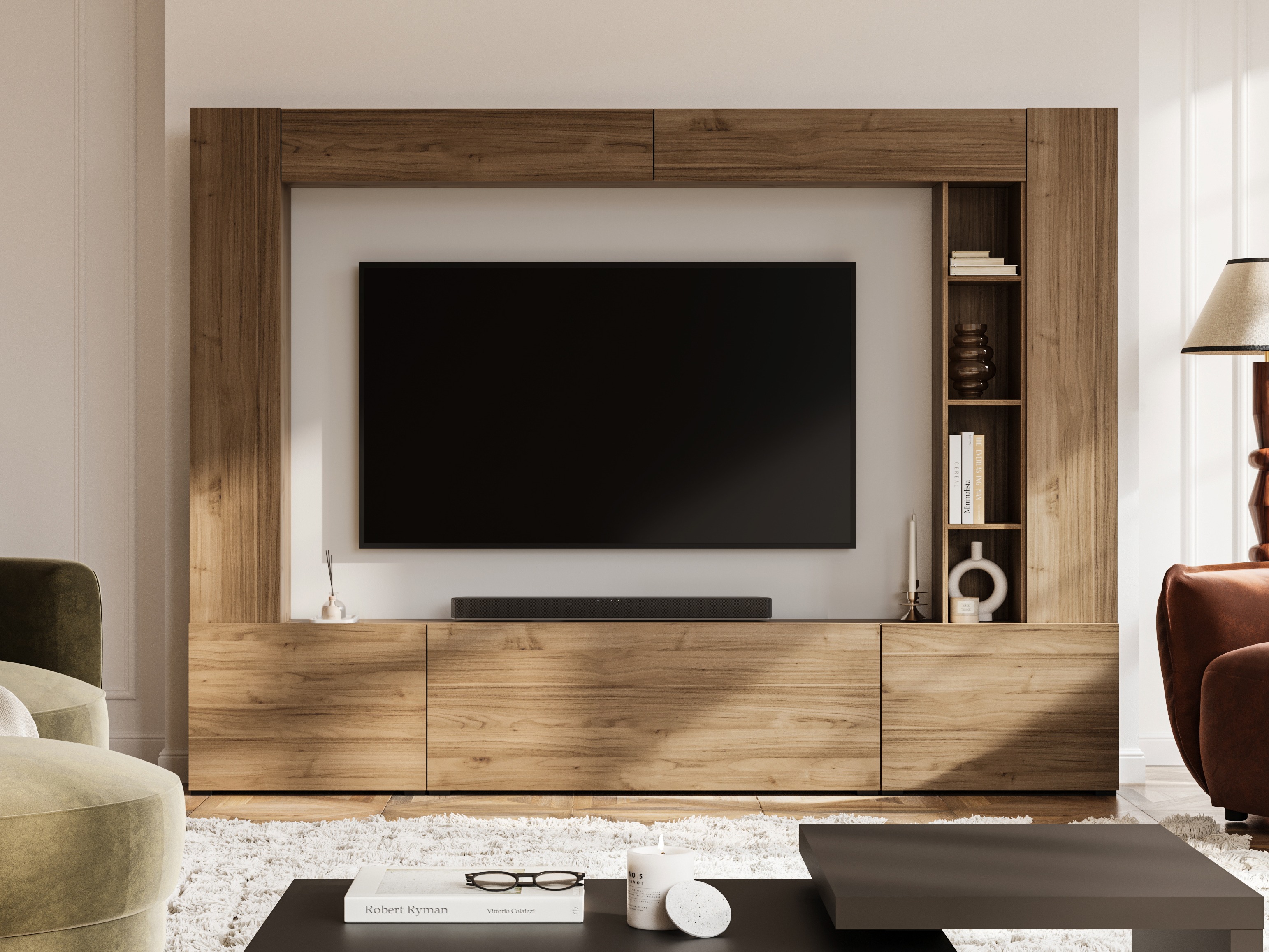 Komplet za dnevno sobo Austin 392 (Oreh)