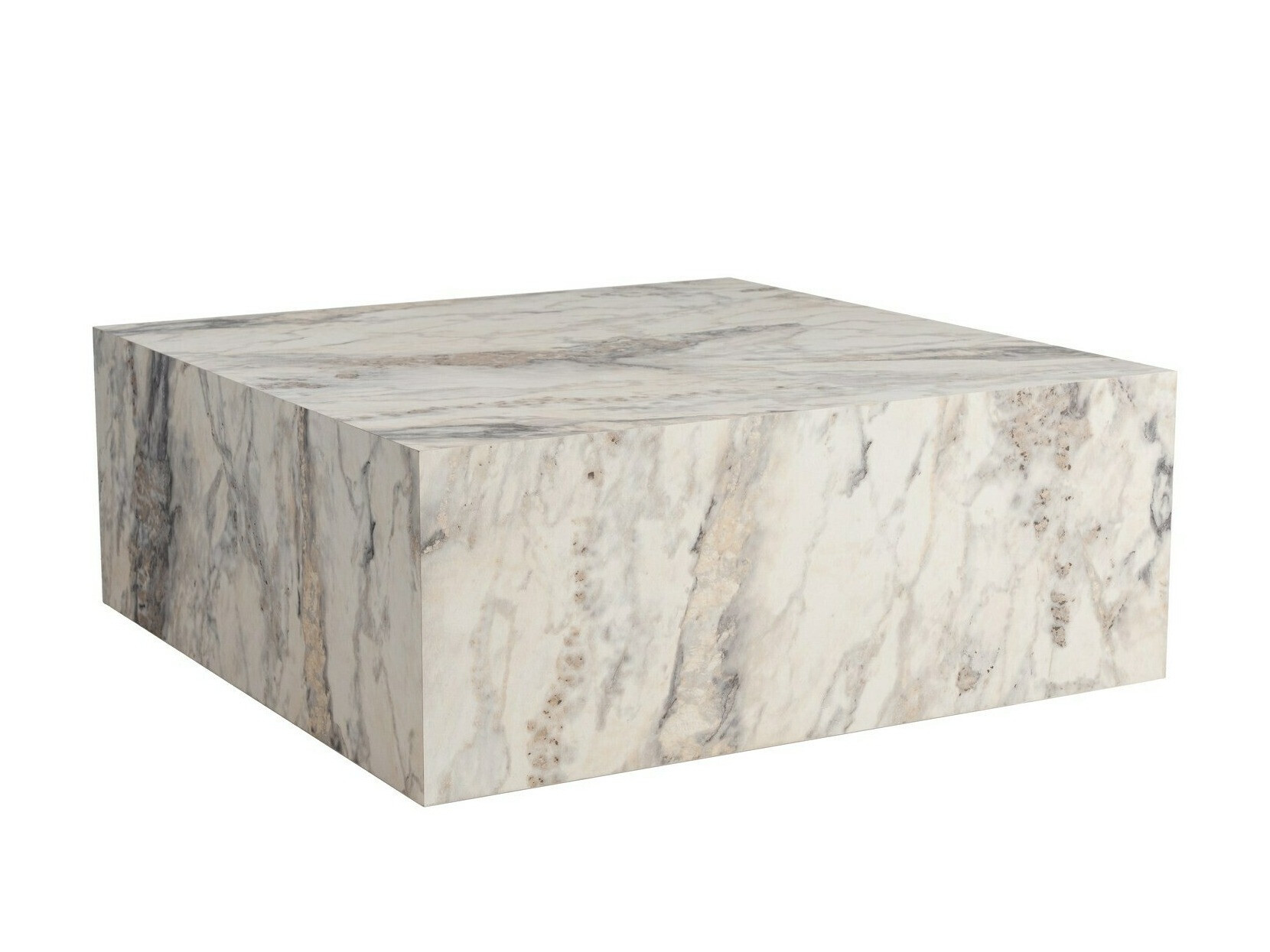 Klubska mizica Novato 160 (Beli marmor)