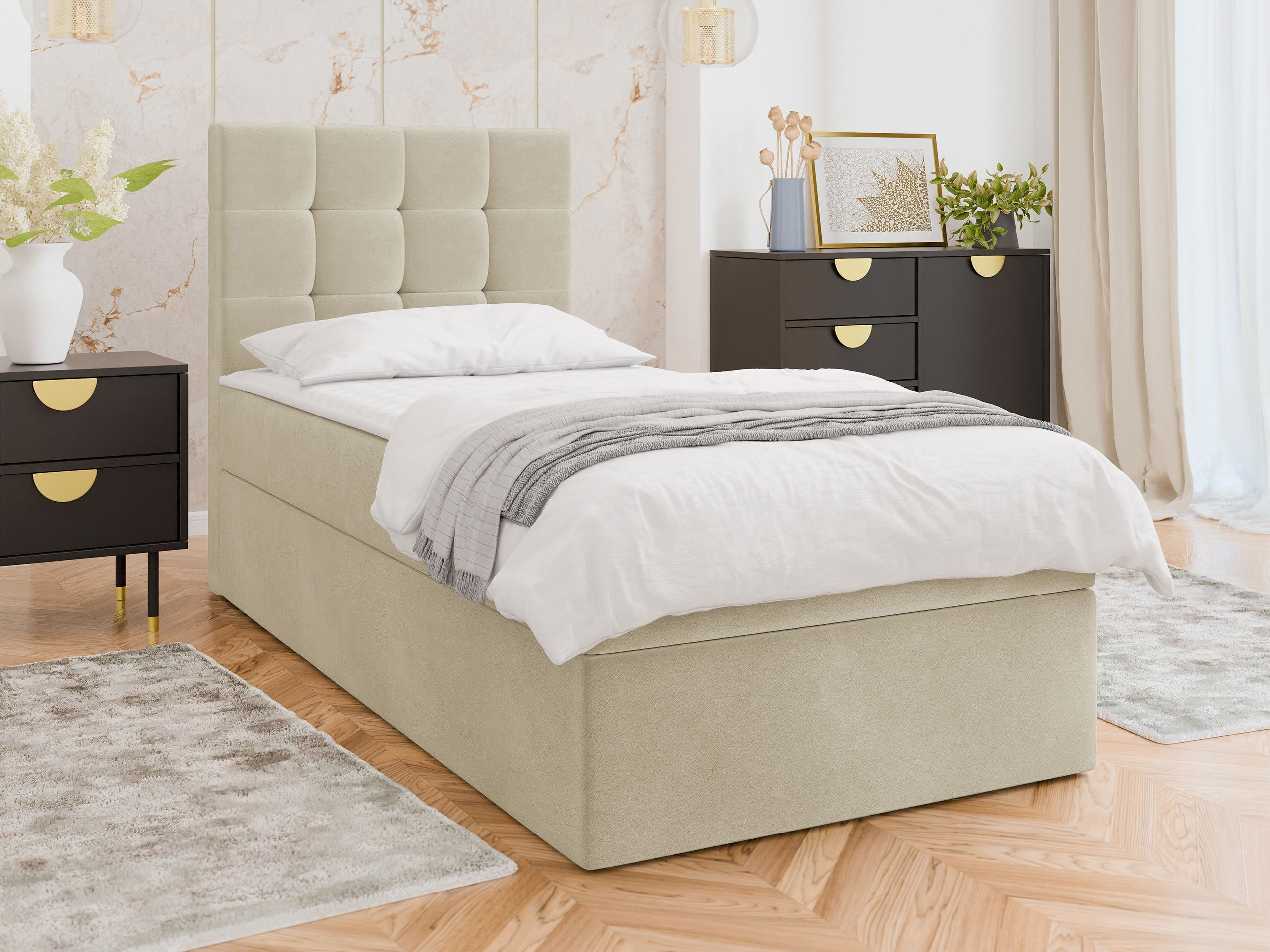 Boxspring postelja Comfivo Osculum II (Polo 872)