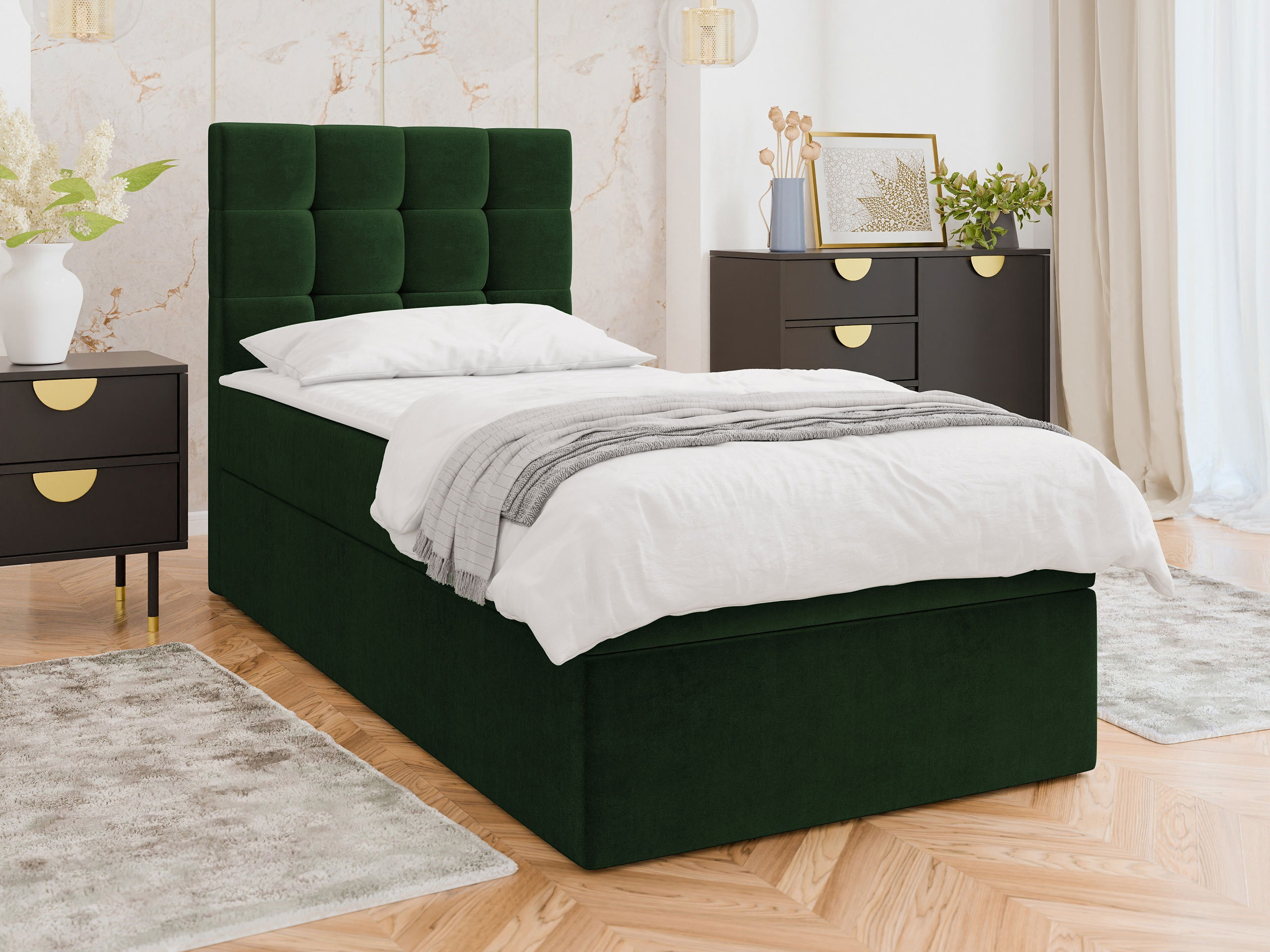 Boxspring postelja Comfivo Osculum II (Polo 889)