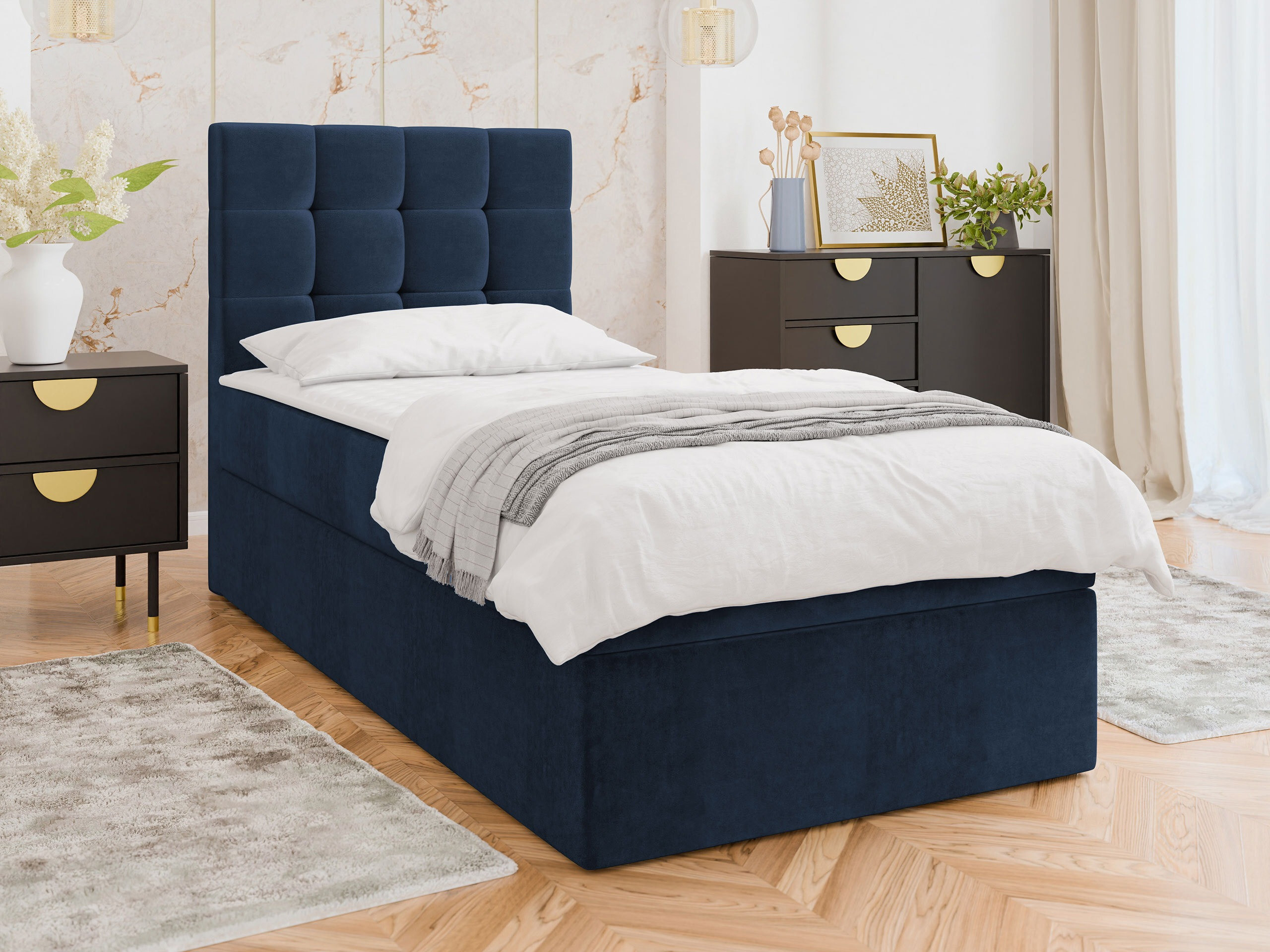 Boxspring postelja Comfivo Osculum II (Polo 891)