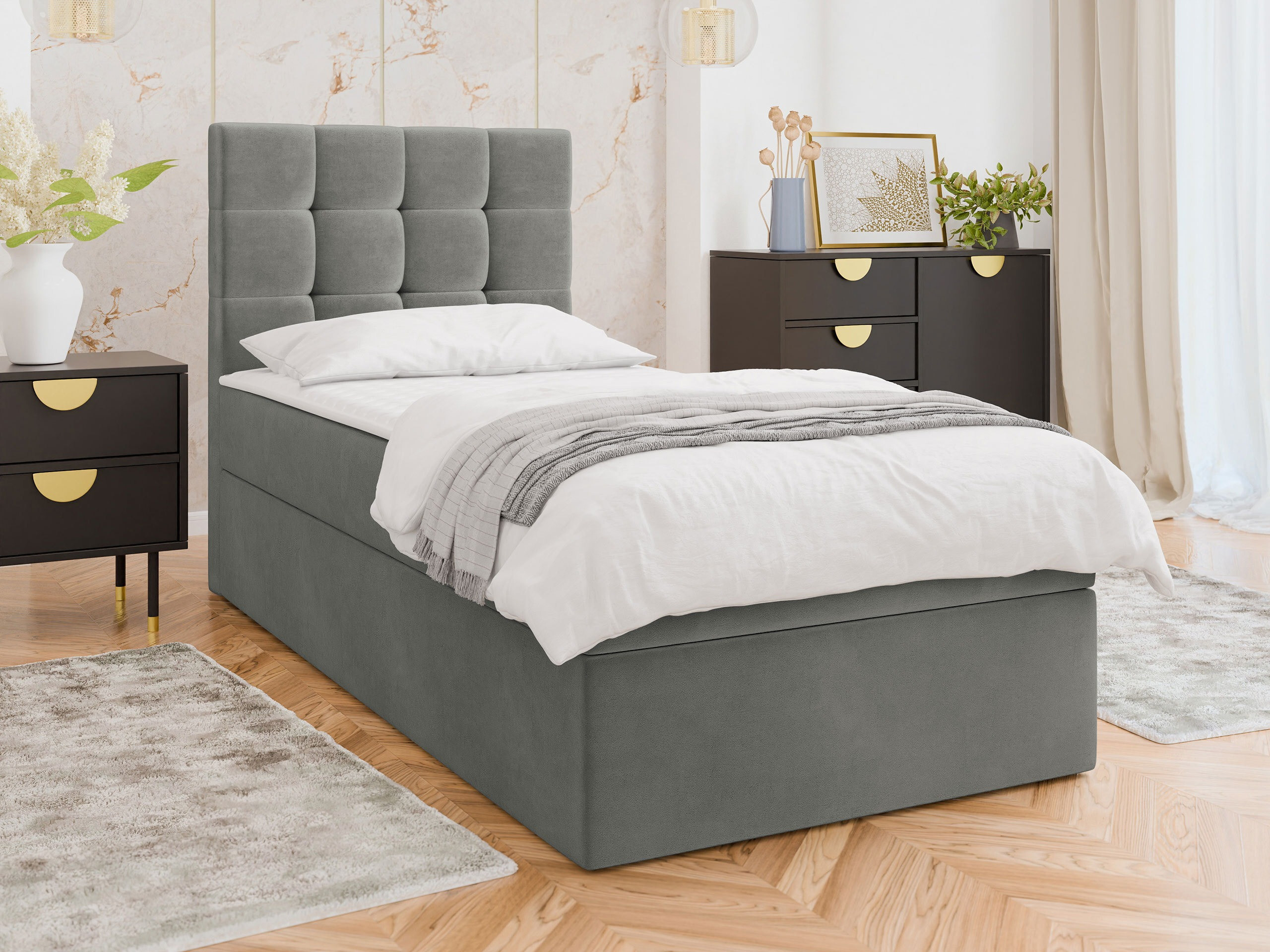 Boxspring postelja Comfivo Osculum II (Polo 894)
