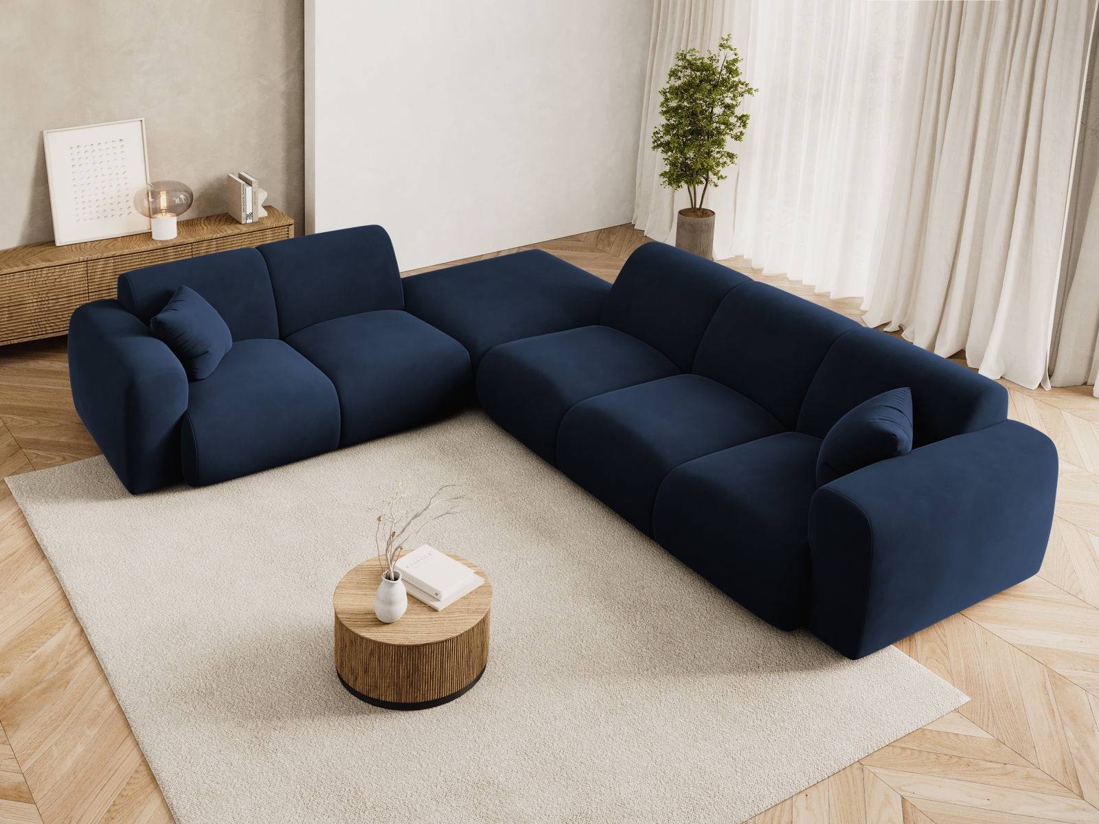 Kotna garnitura Talfere 106 (Casino Deep Blue)