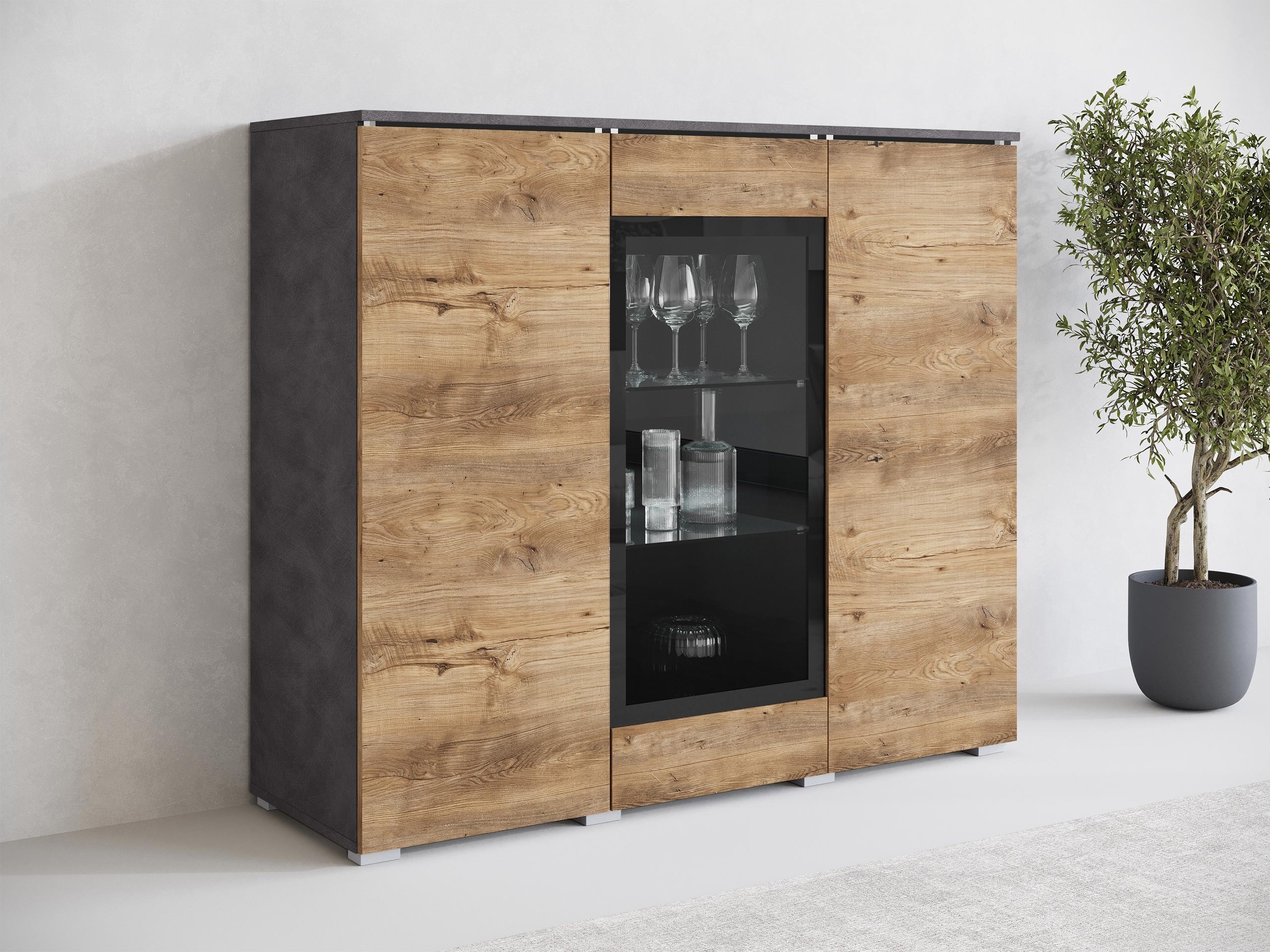 Omarica Mirfivo 103 (Matera siva + Kostanj)