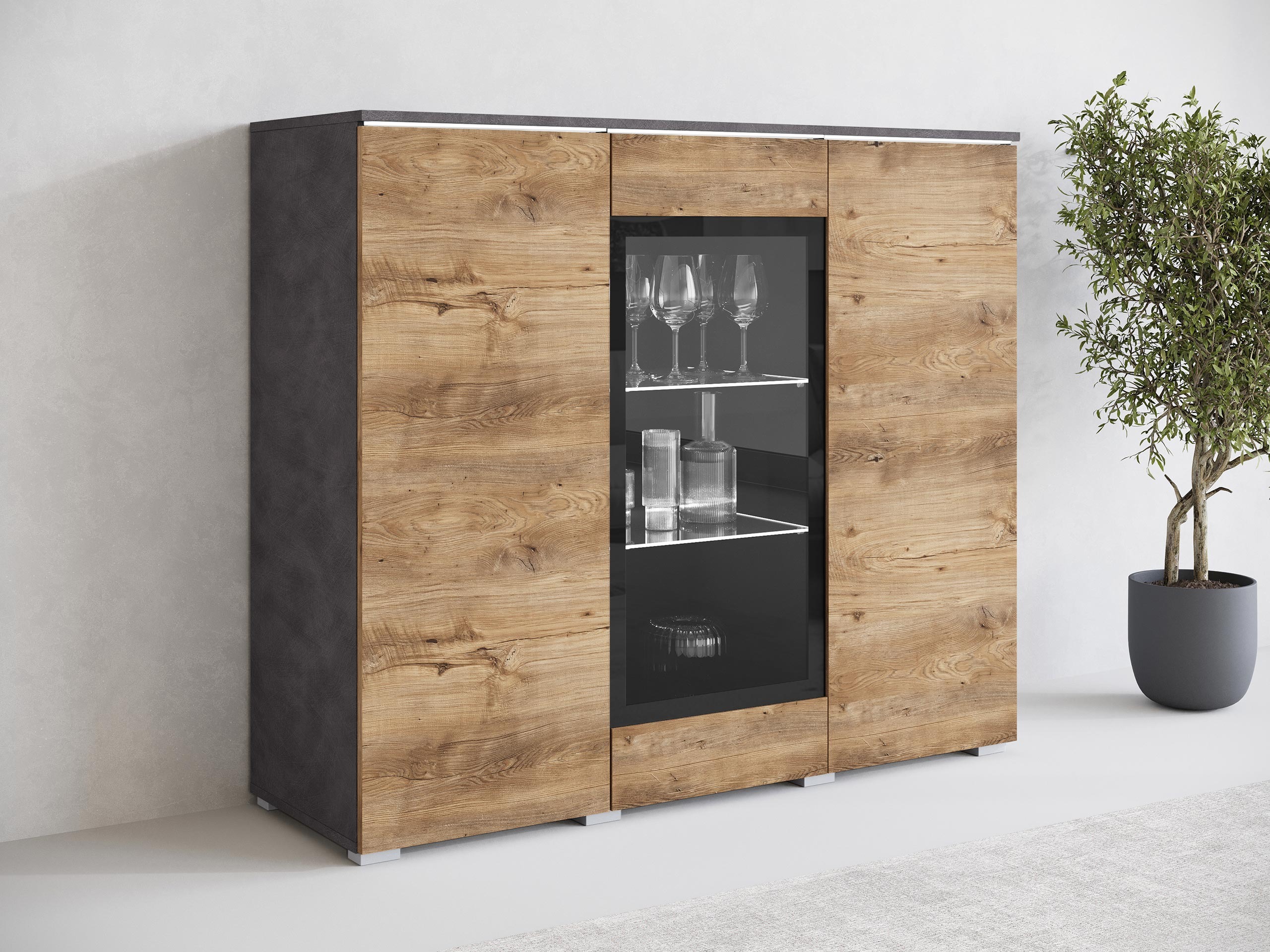Omarica Mirfivo 103 (Matera siva + Kostanj)