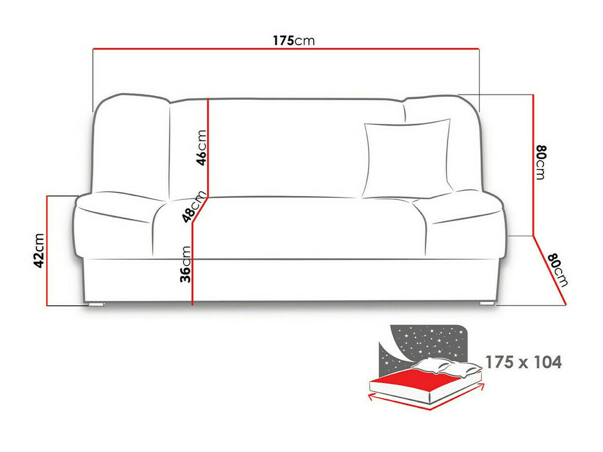 Raztegljiv kavč SL5680