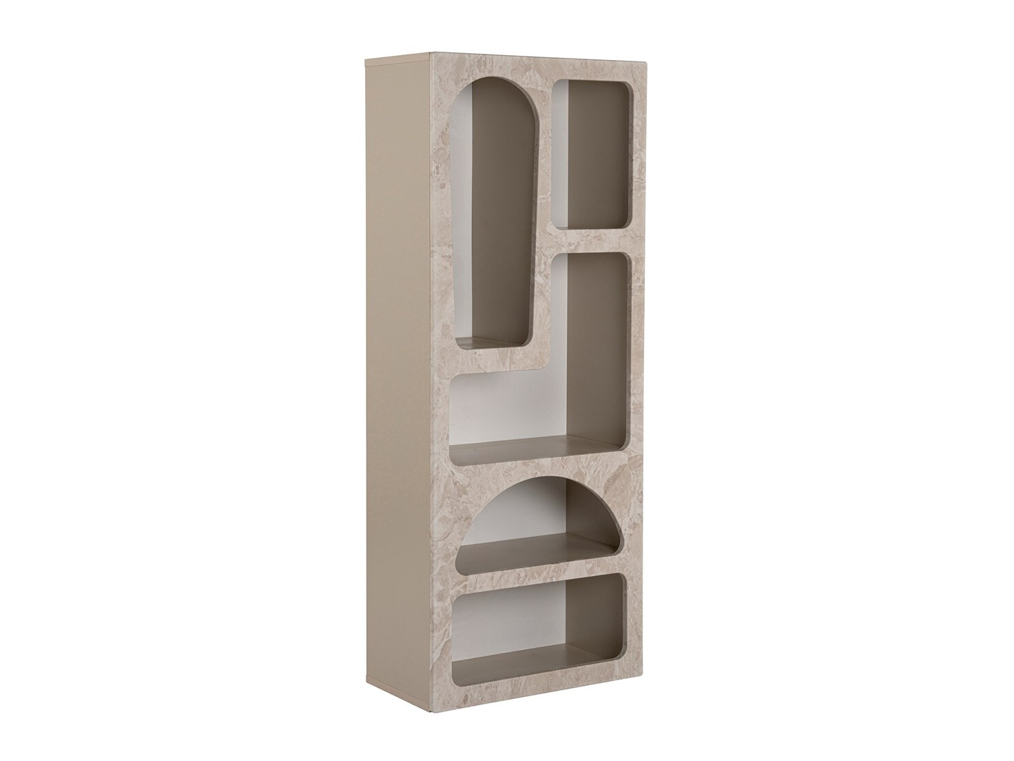 Regal Novato 166 (Bež + Svetla Travertine)