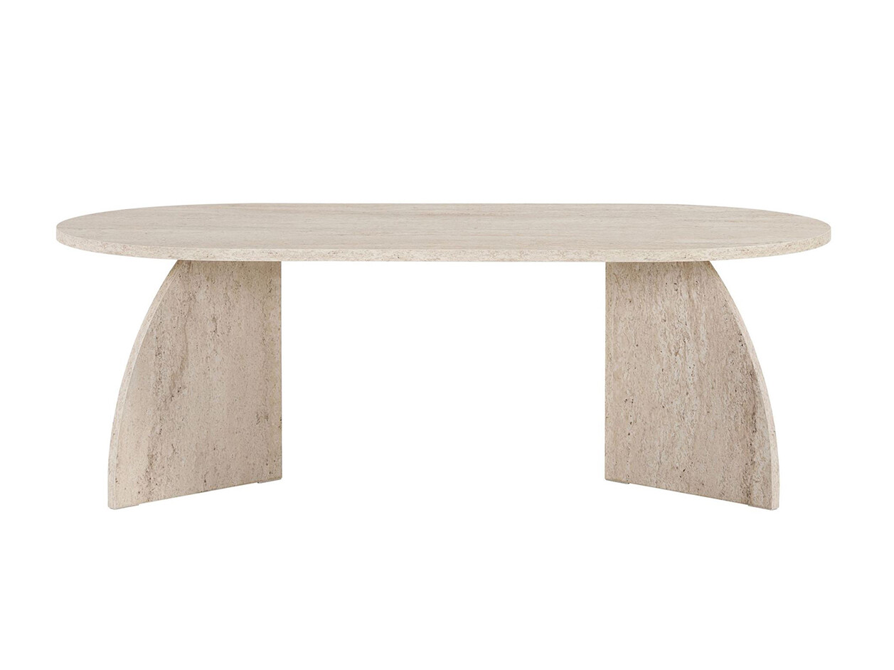 Klubska mizica Novato 168 (Svetla Travertine)