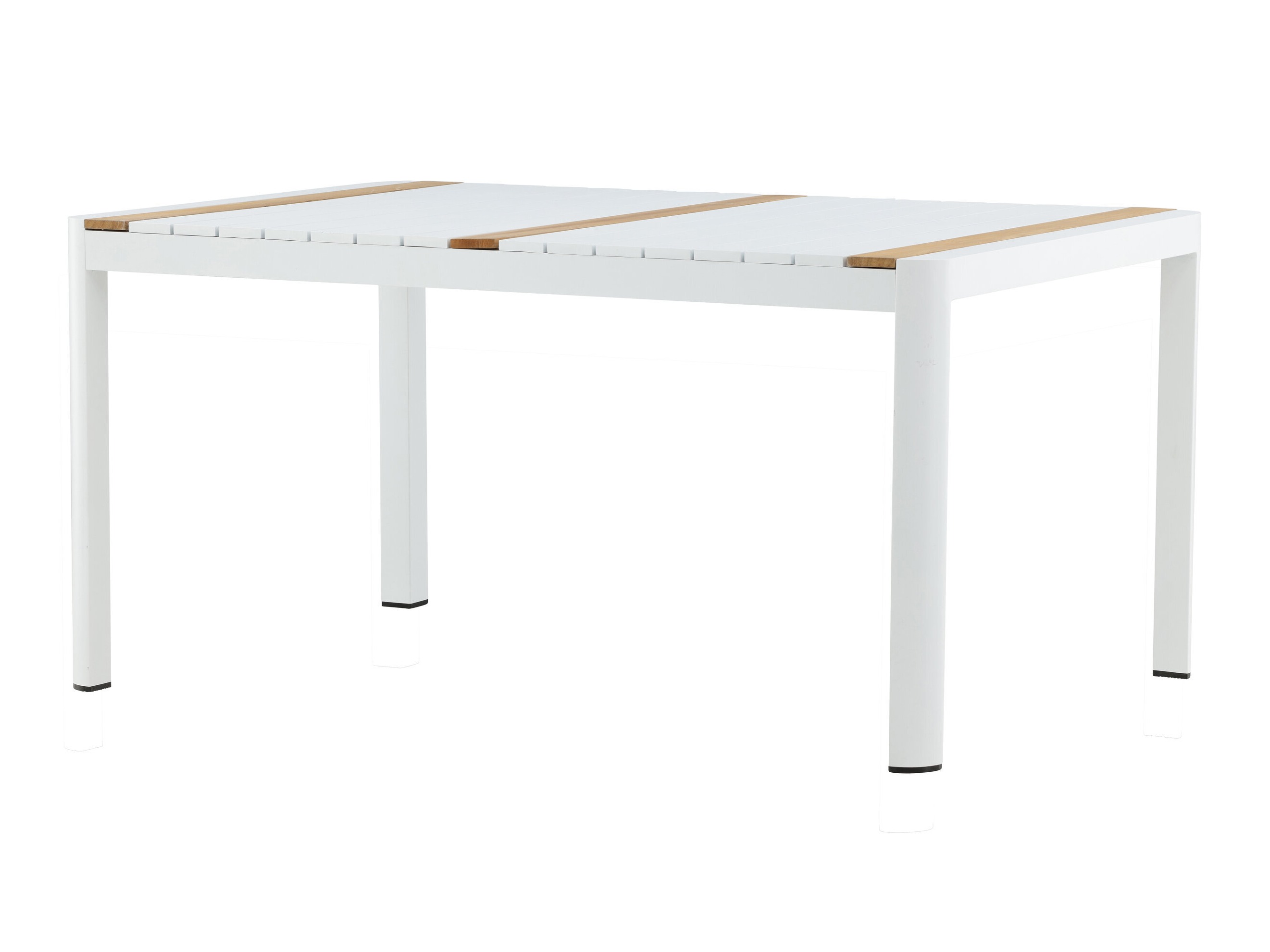 Komplet mize in stolov Dallas 5318 (Bela + Tikovina)