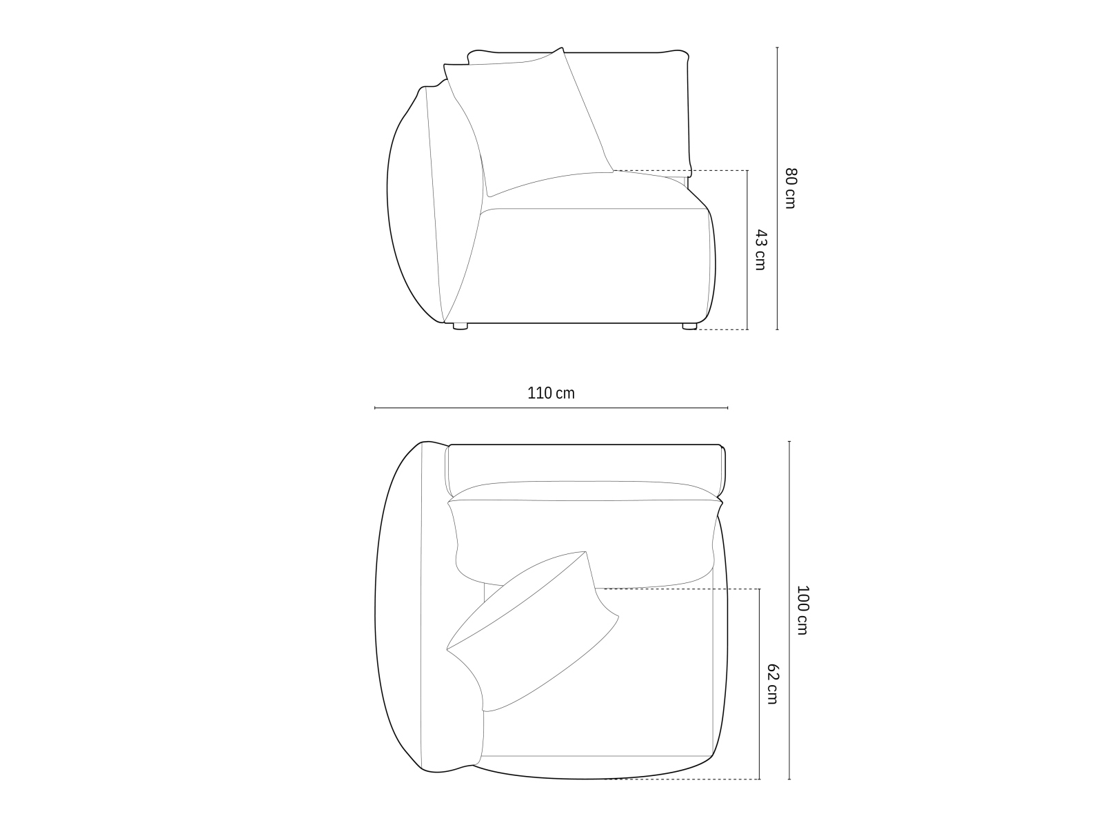 Modularni sedežni element Ruvmone 101 (Lins 81)