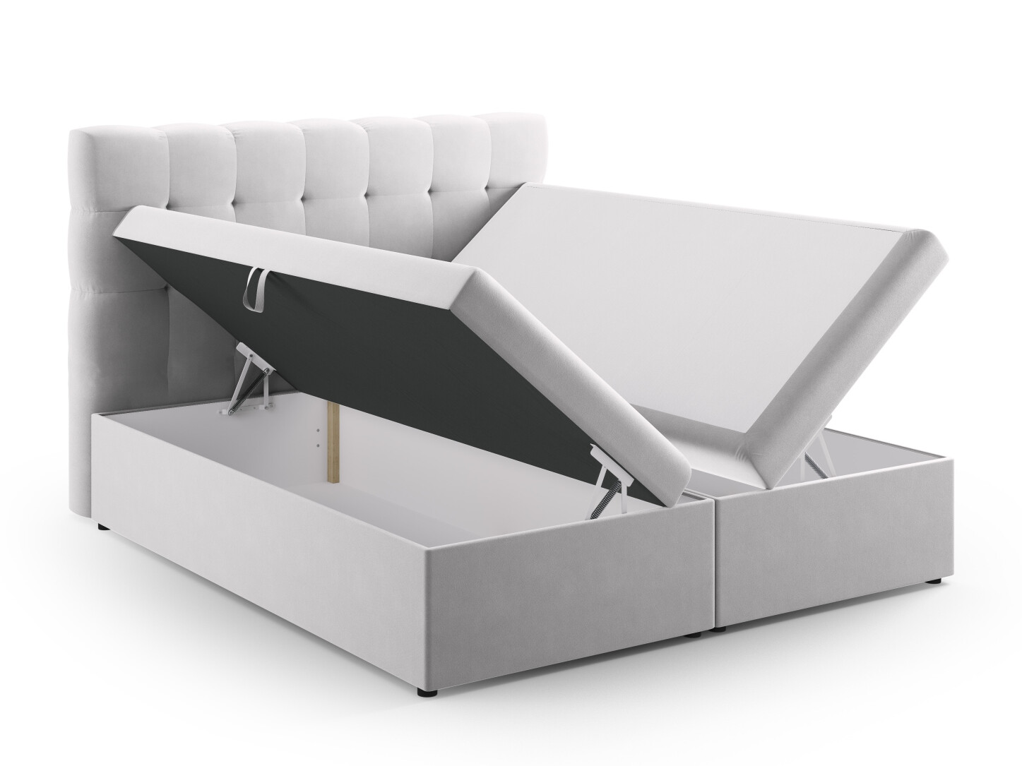 Boxspring postelja Calelbe 121 (Bluvel 03)