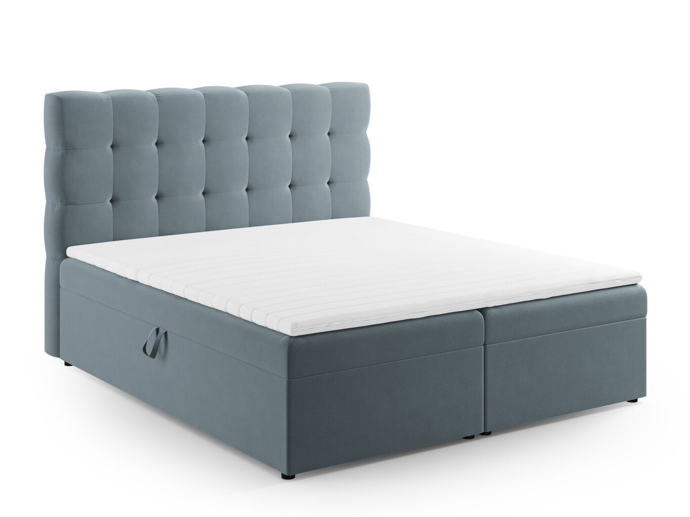 Boxspring postelja Calelbe 121 (Bluvel 06)