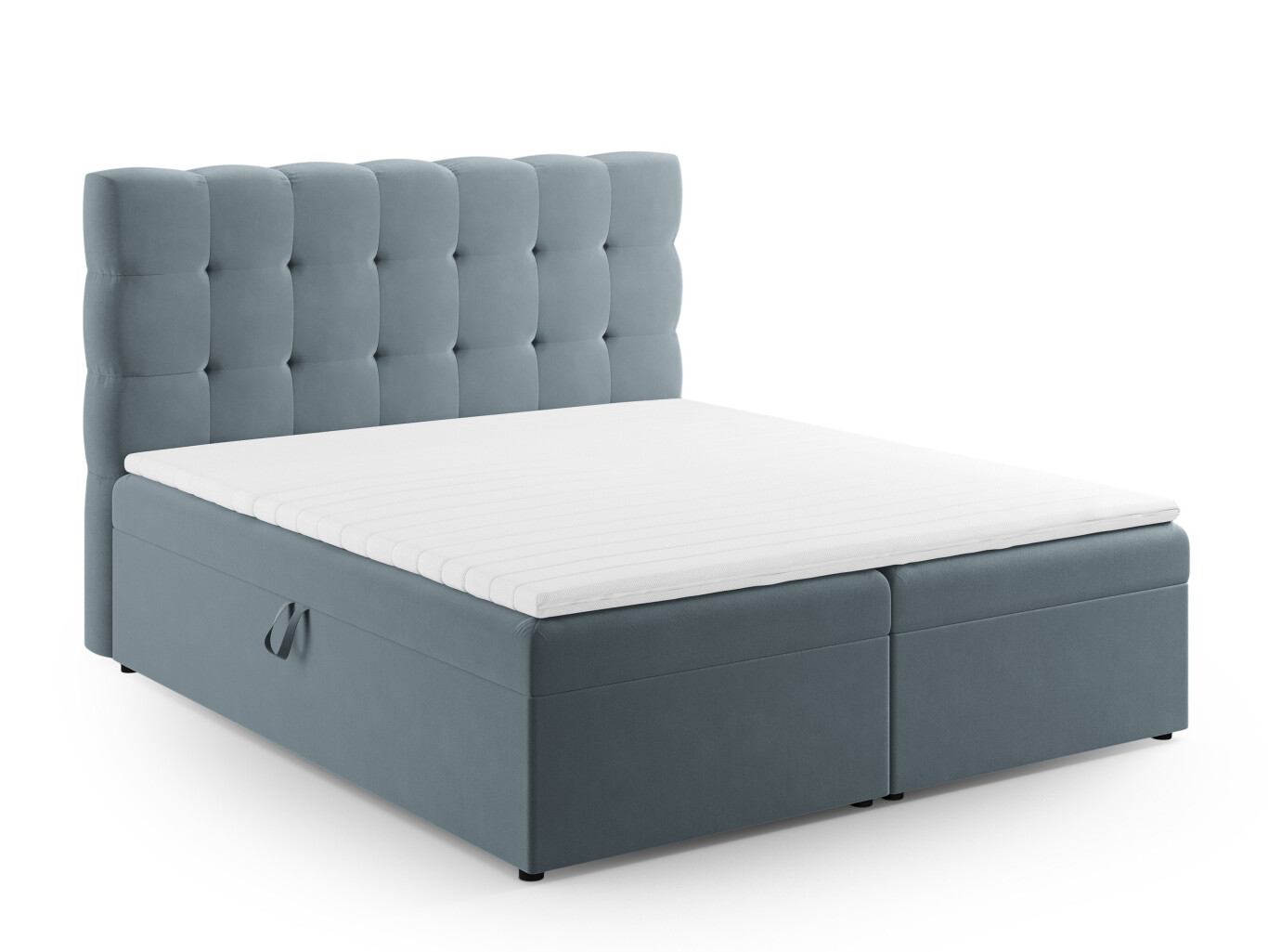 Boxspring postelja Calelbe 121 (Bluvel 06)