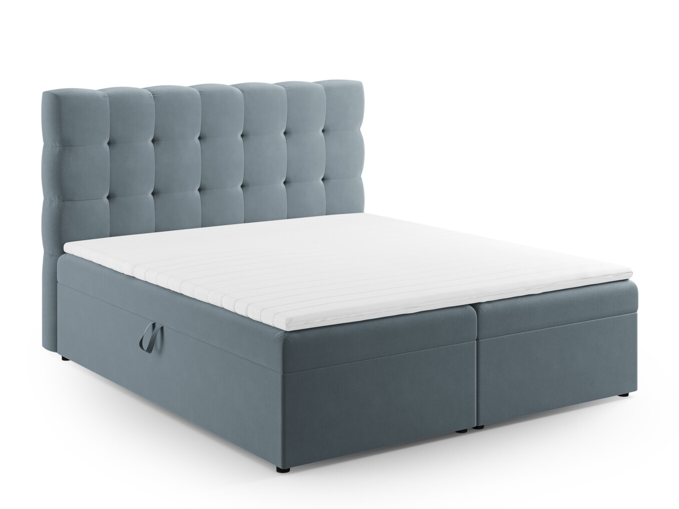 Boxspring postelja Calelbe 121 (Bluvel 06)