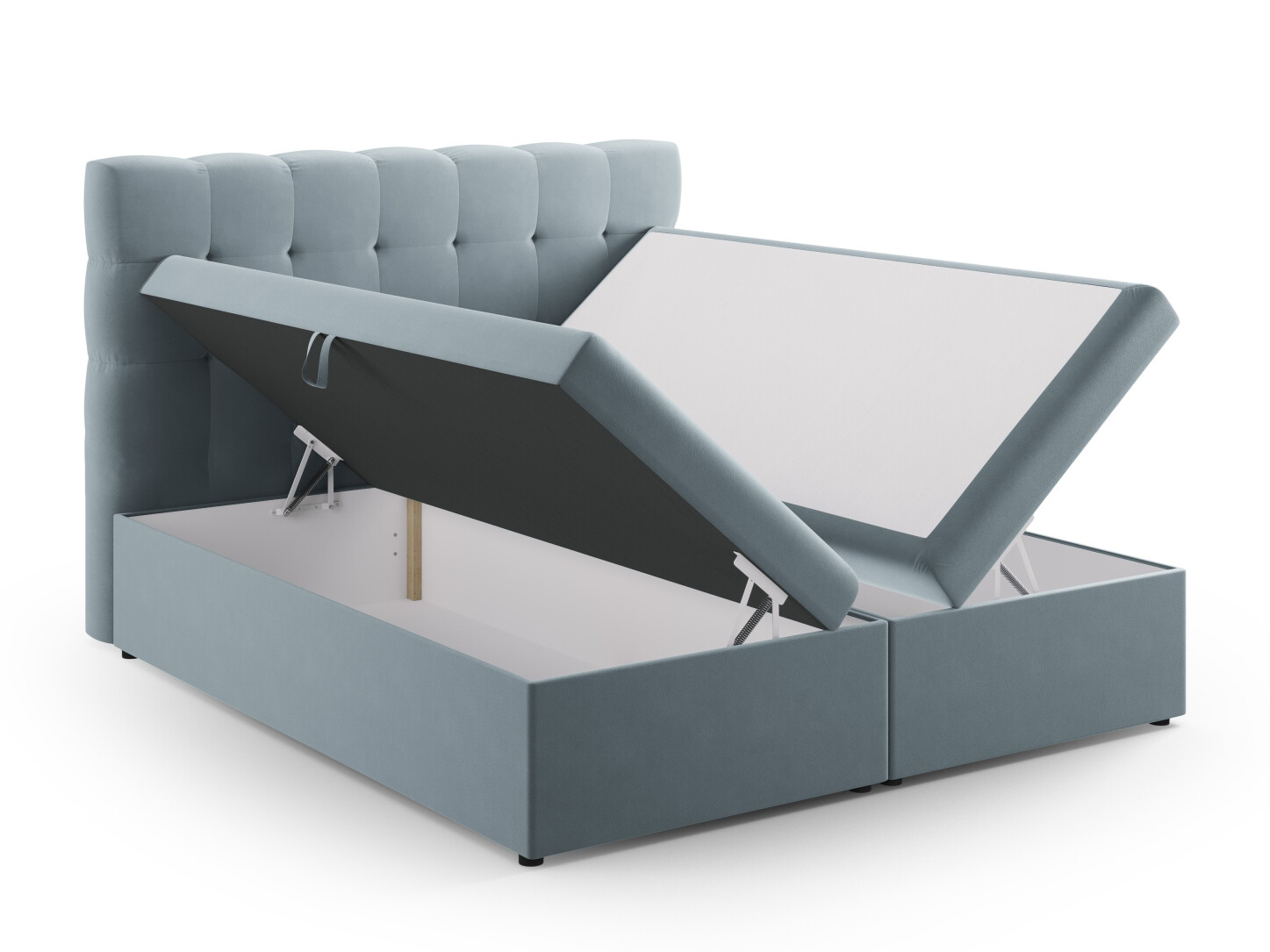 Boxspring postelja Calelbe 121 (Bluvel 06)