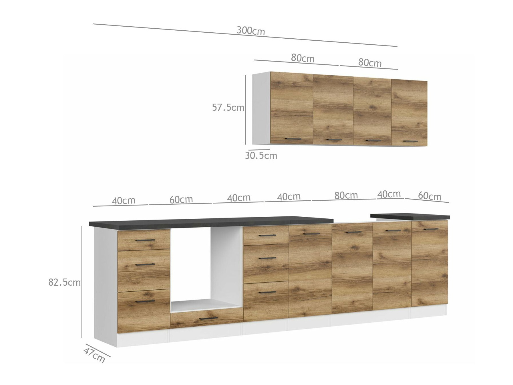 Modularni kuhinjski komplet Dela 116