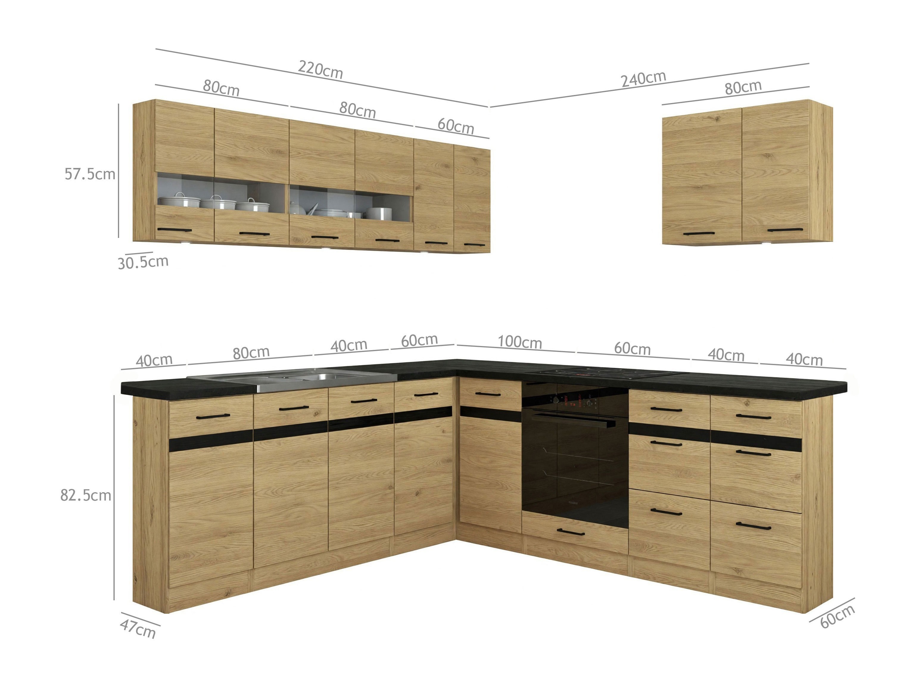 Modularni kuhinjski komplet Dela 119