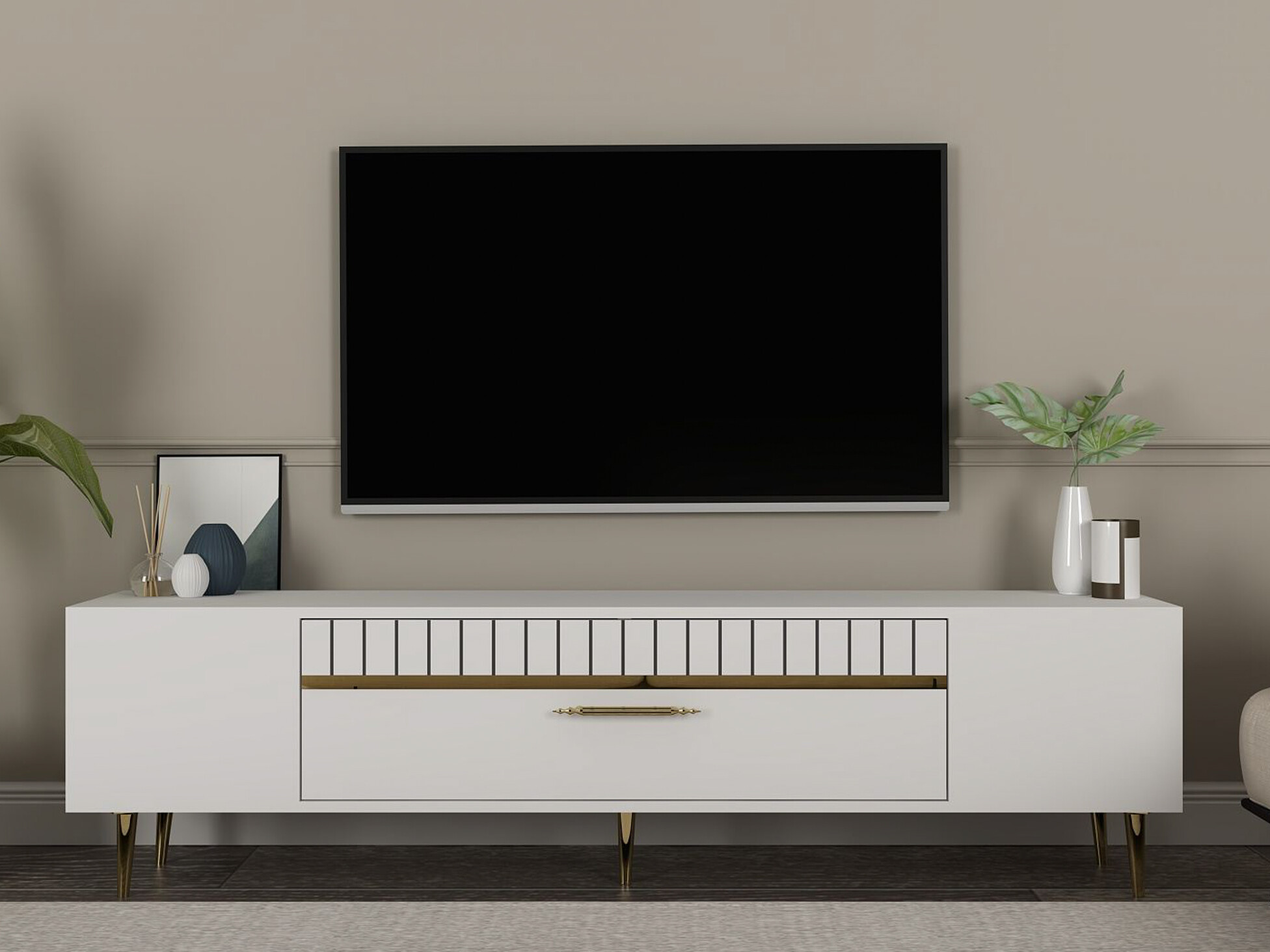 TV-omarica Asheboro 206 (Bela)