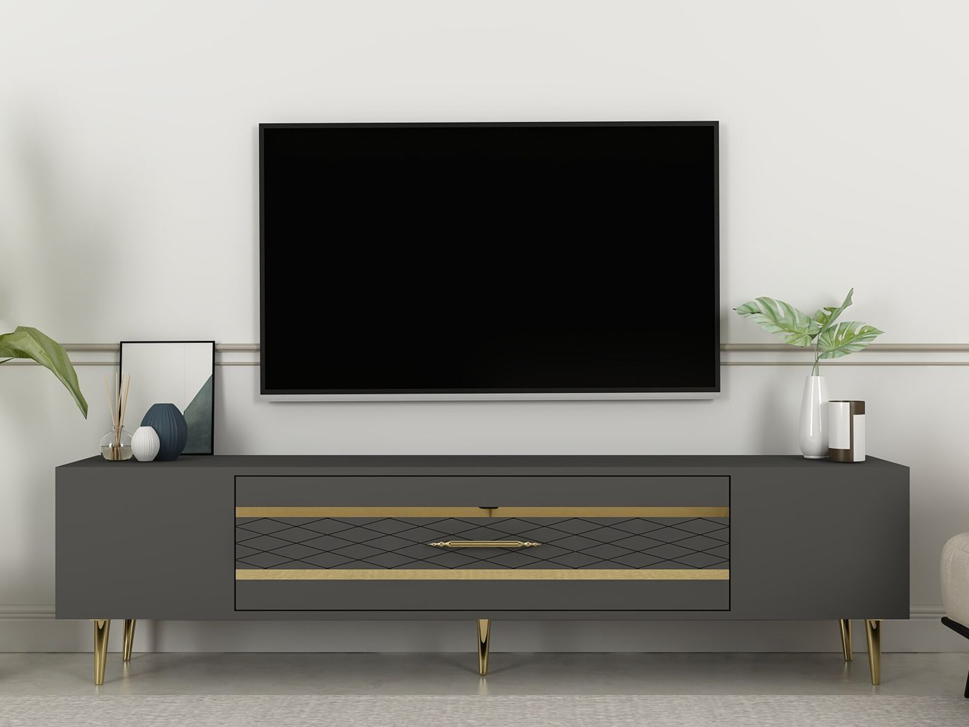 TV-omarica Asheboro 207 (Antracit)