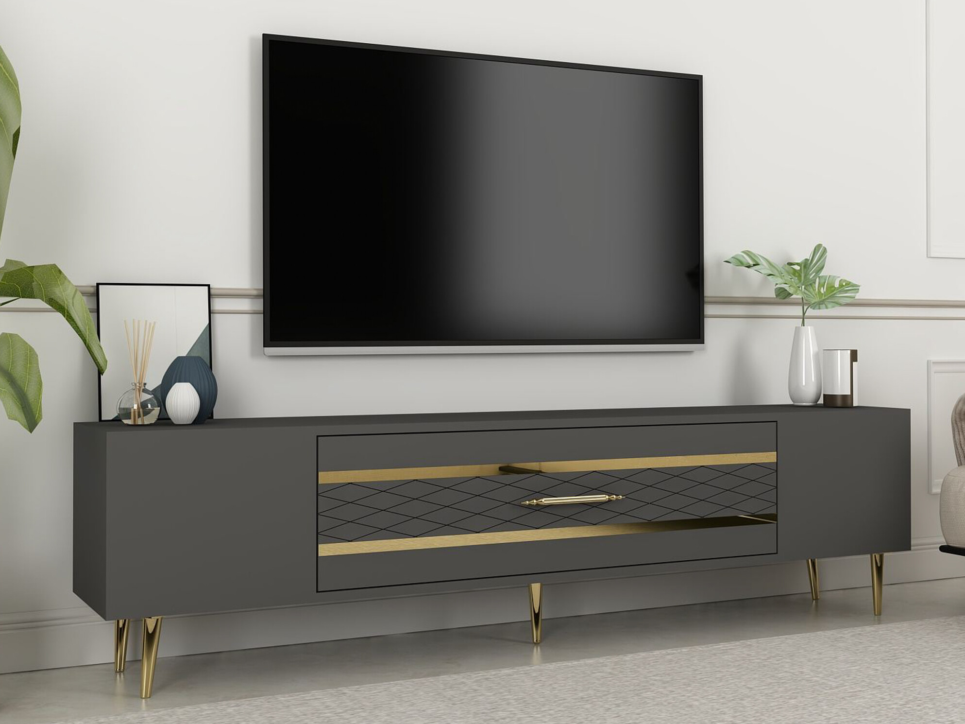 TV-omarica Asheboro 207 (Antracit)