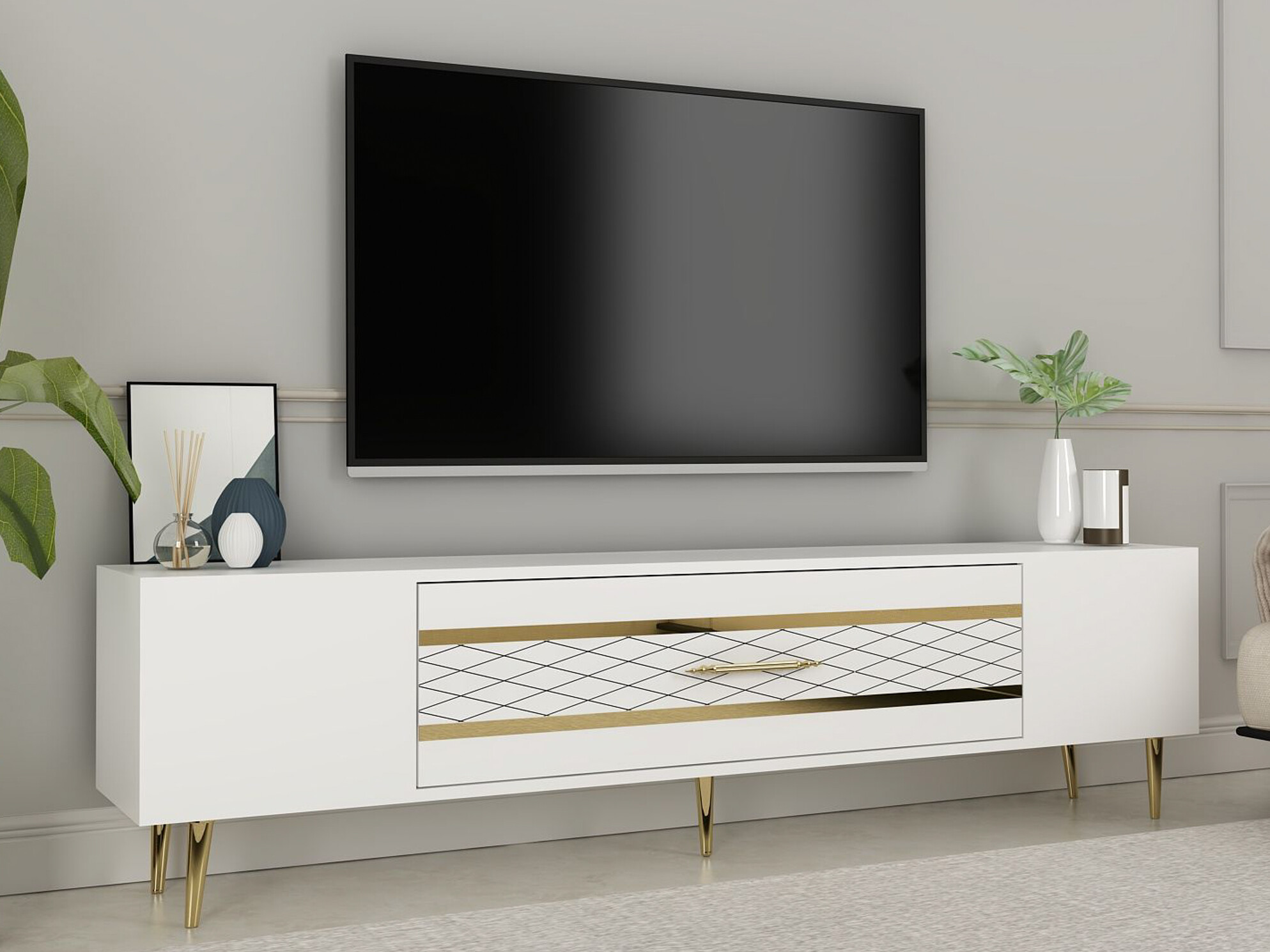 TV-omarica Asheboro 207 (Bela)