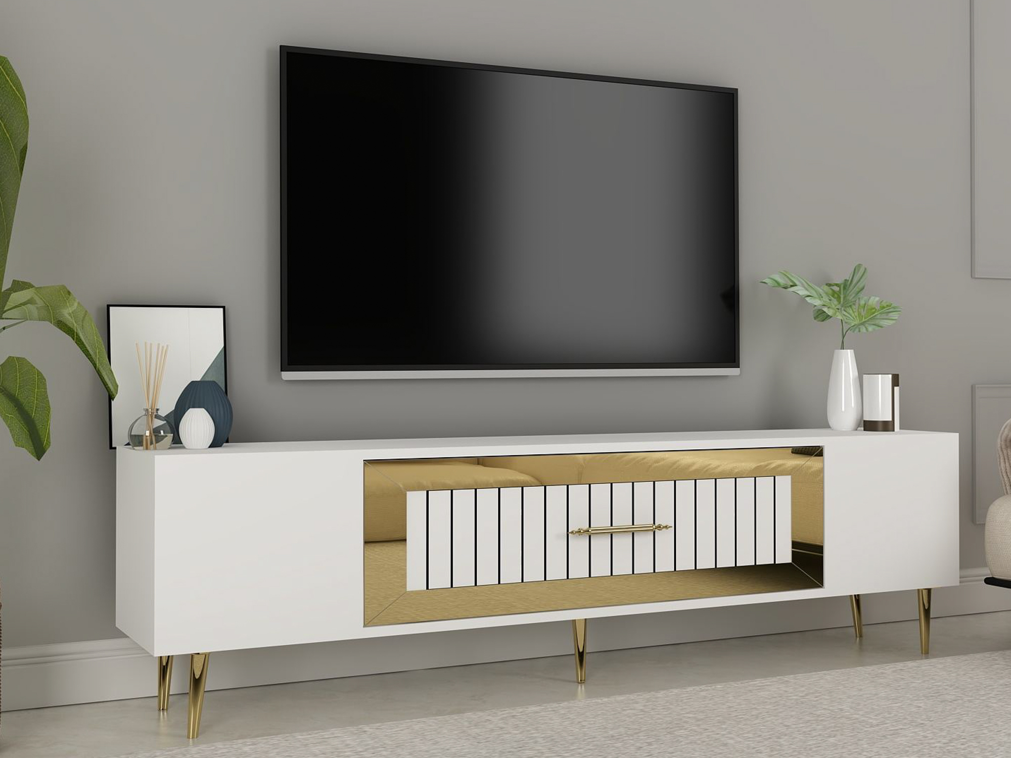 TV-omarica Asheboro 208 (Bela)