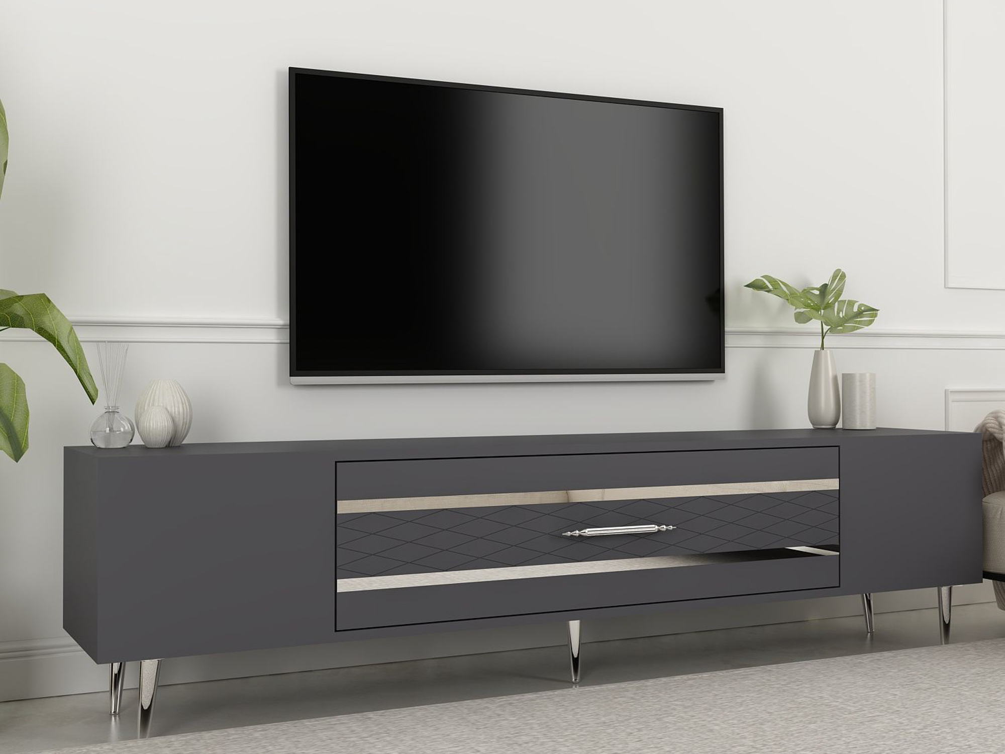 TV-omarica Asheboro 207 (Antracit)