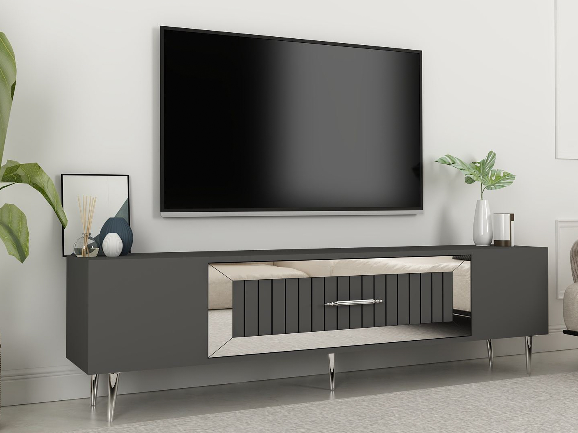 TV-omarica Asheboro 208 (Antracit)
