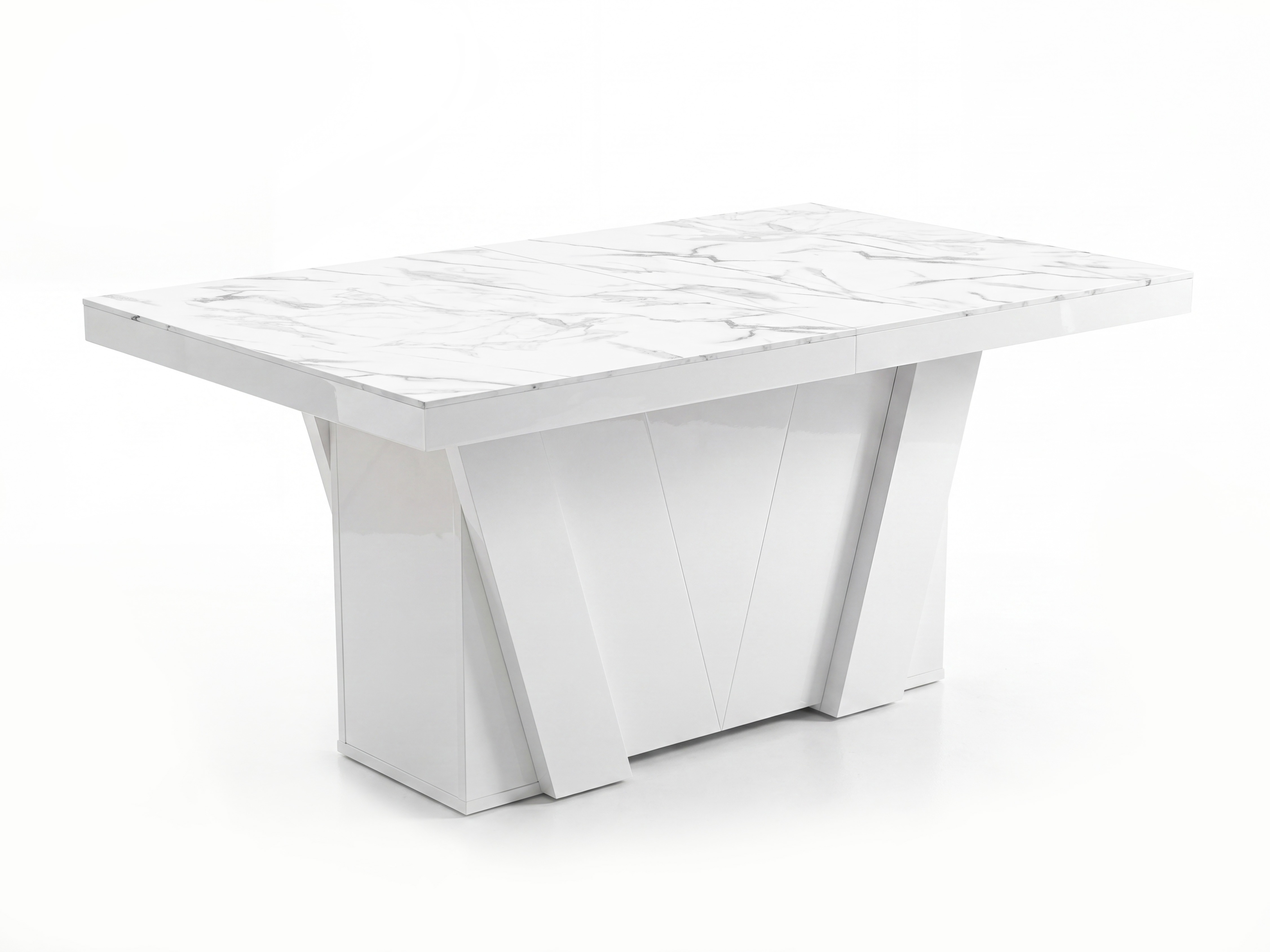 Miza Hoboken 101 (Beli marmor + Sijaj bela)