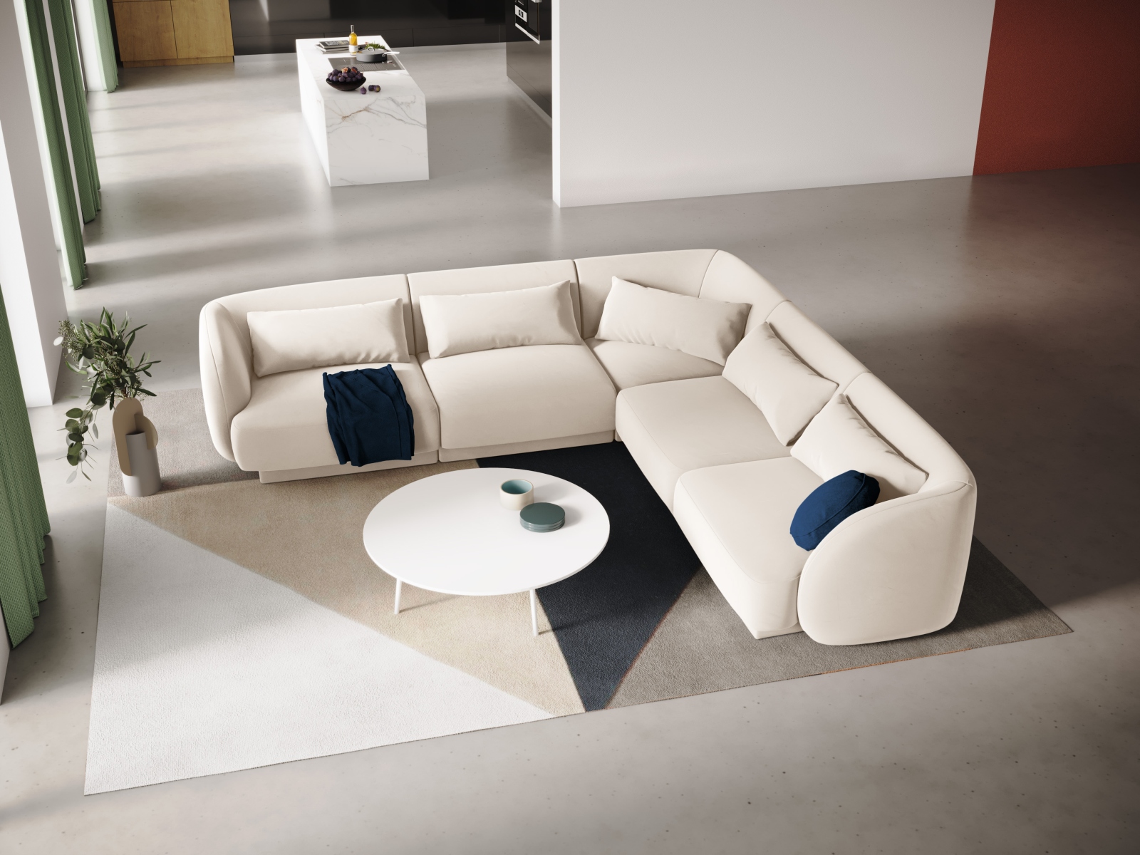 Kotna garnitura Feltoro 106 (Bluvel 22)
