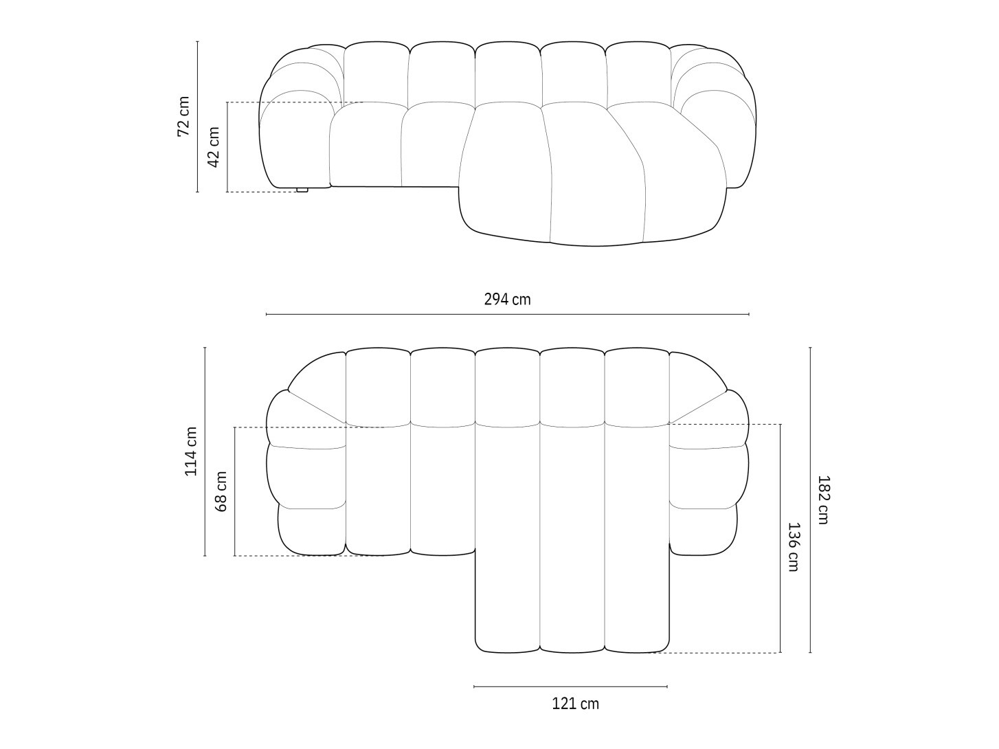 Kotna garnitura Cirnolu 105 (Bubble 10)