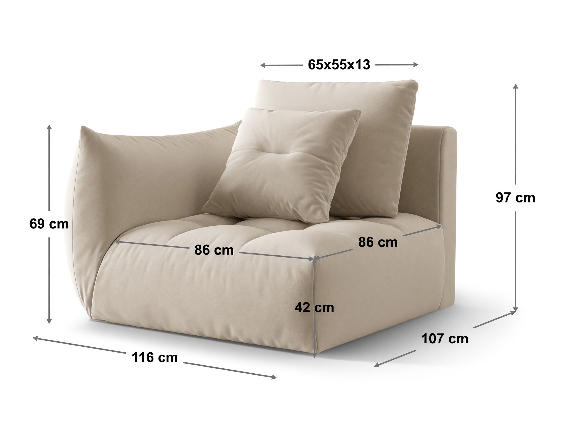 Modularni sedežni element Benorli 108 (Wind 84)