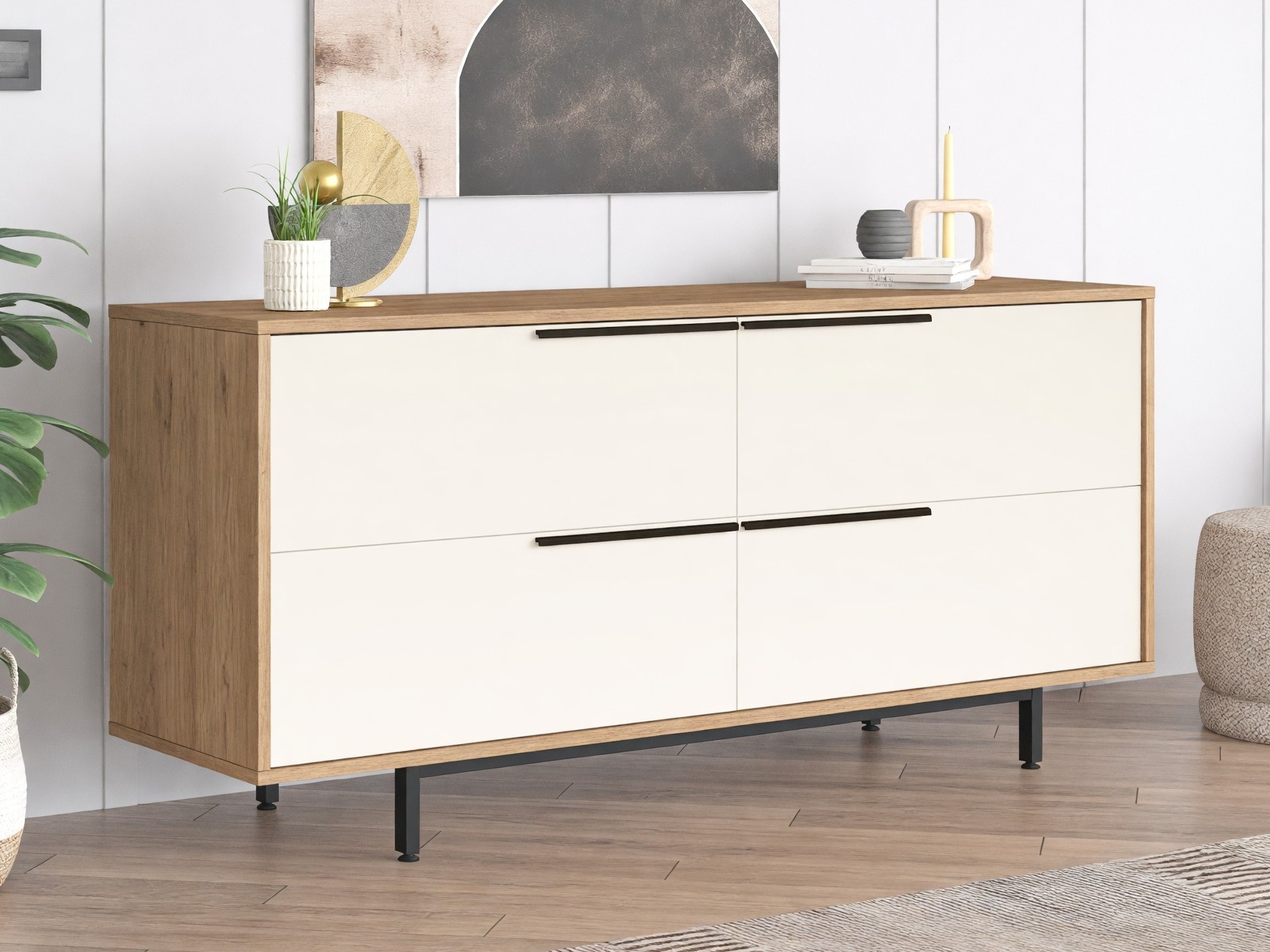 Omarica Fertore 103 (Hrast + Bela)