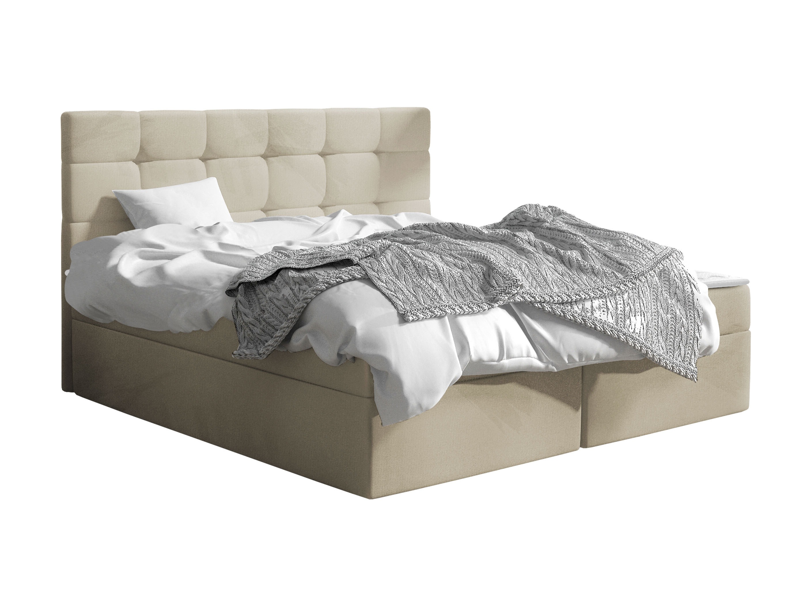 Boxspring postelja Comfivo Osculum I (Manila 02)