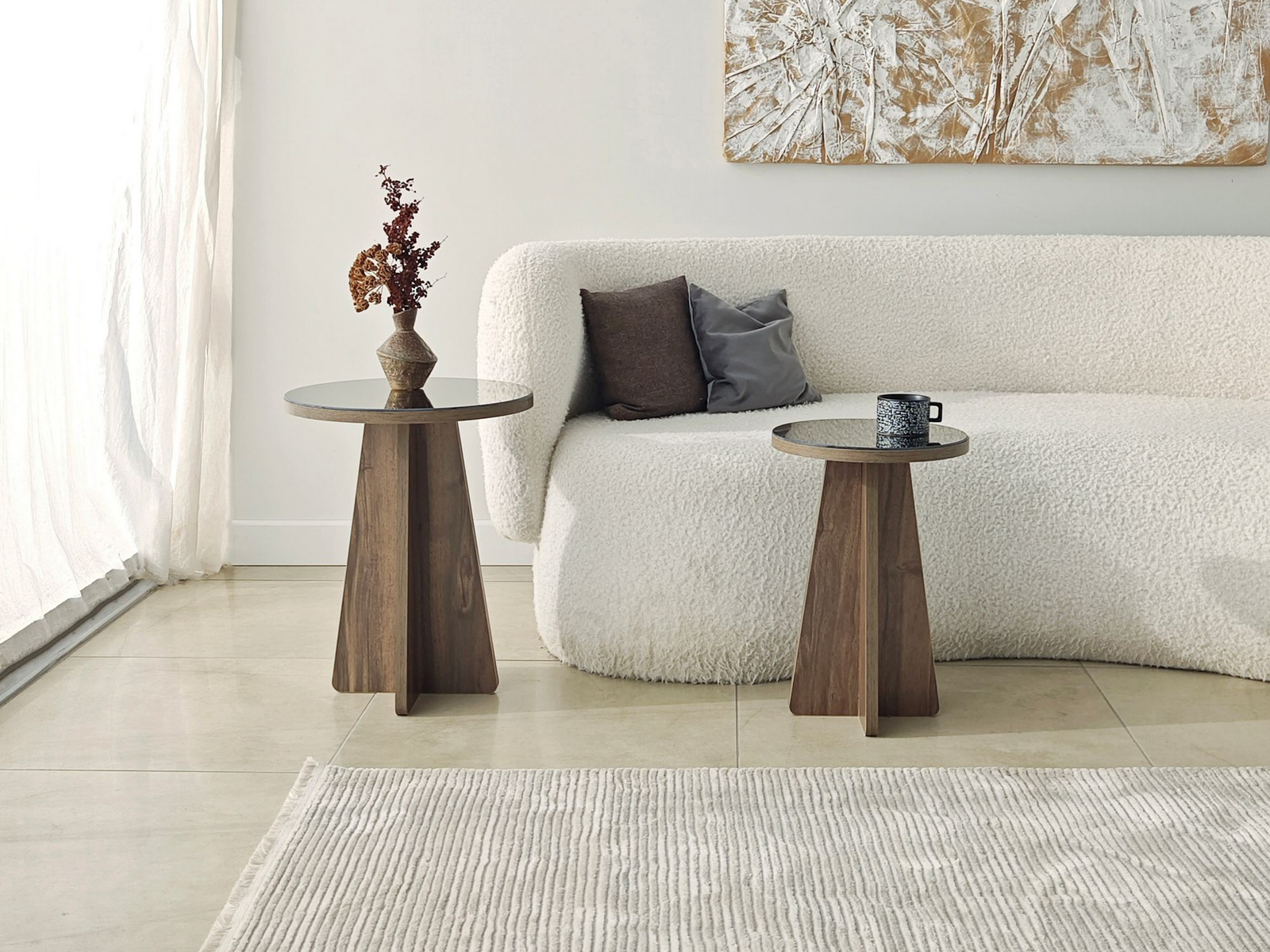 Komplet stranskih mizic Kailua 2821 (Oreh)
