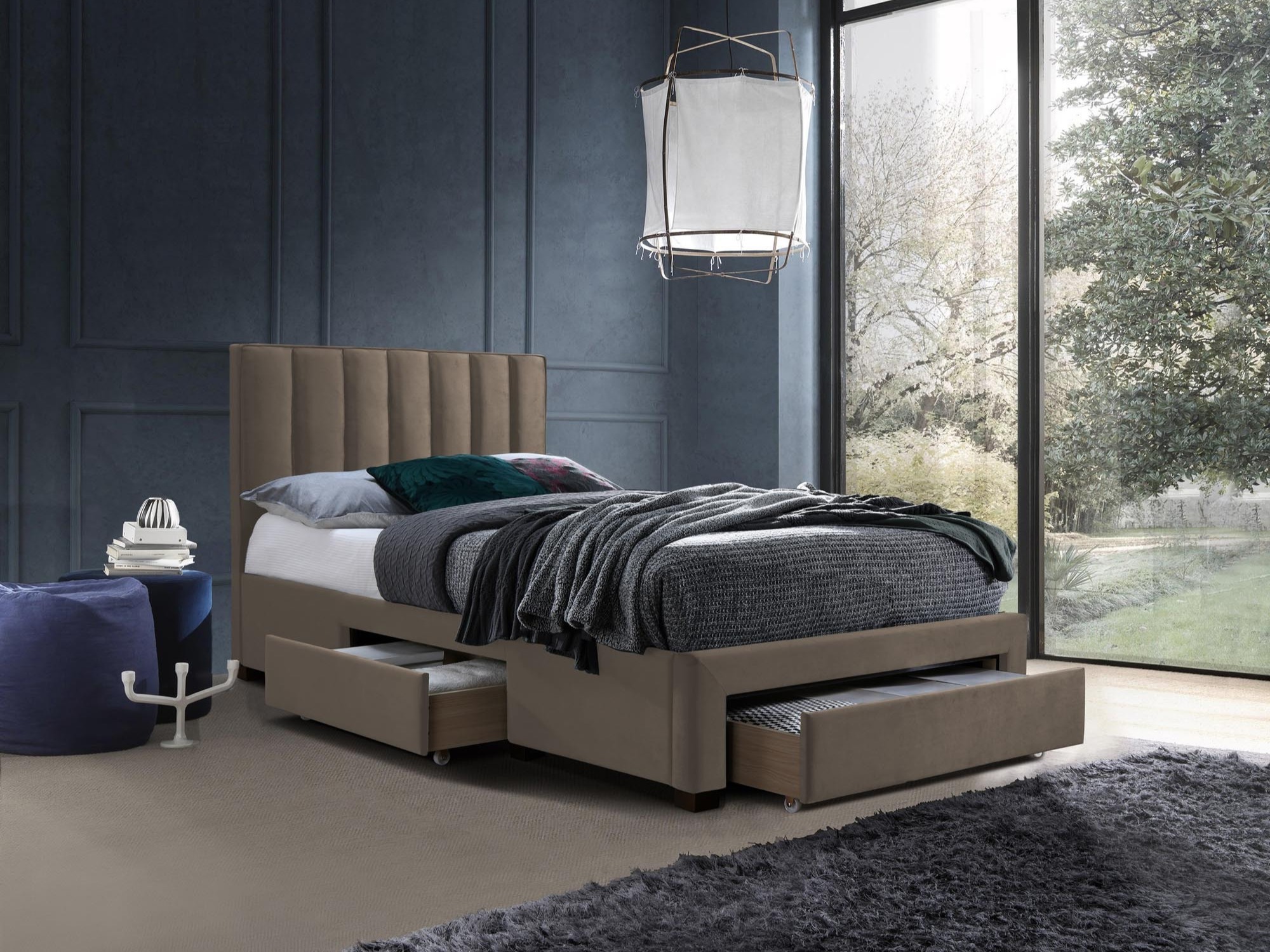 Postelja Houston Fides (Taupe)