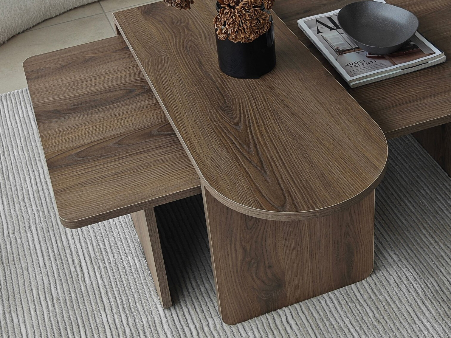 Komplet klubskih mizic Kailua 2824 (Oreh)