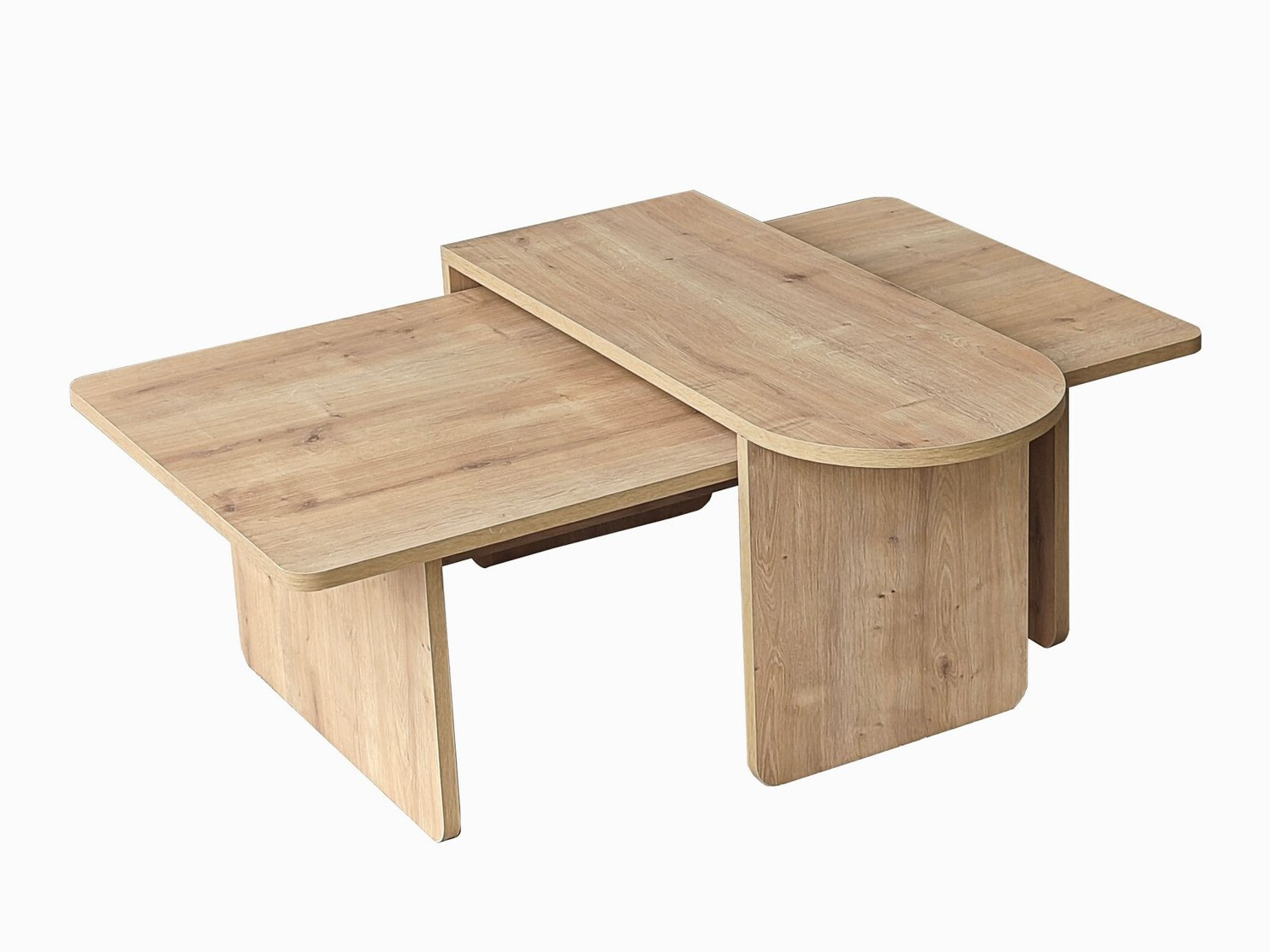 Komplet klubskih mizic Kailua 2824 (Hrast)