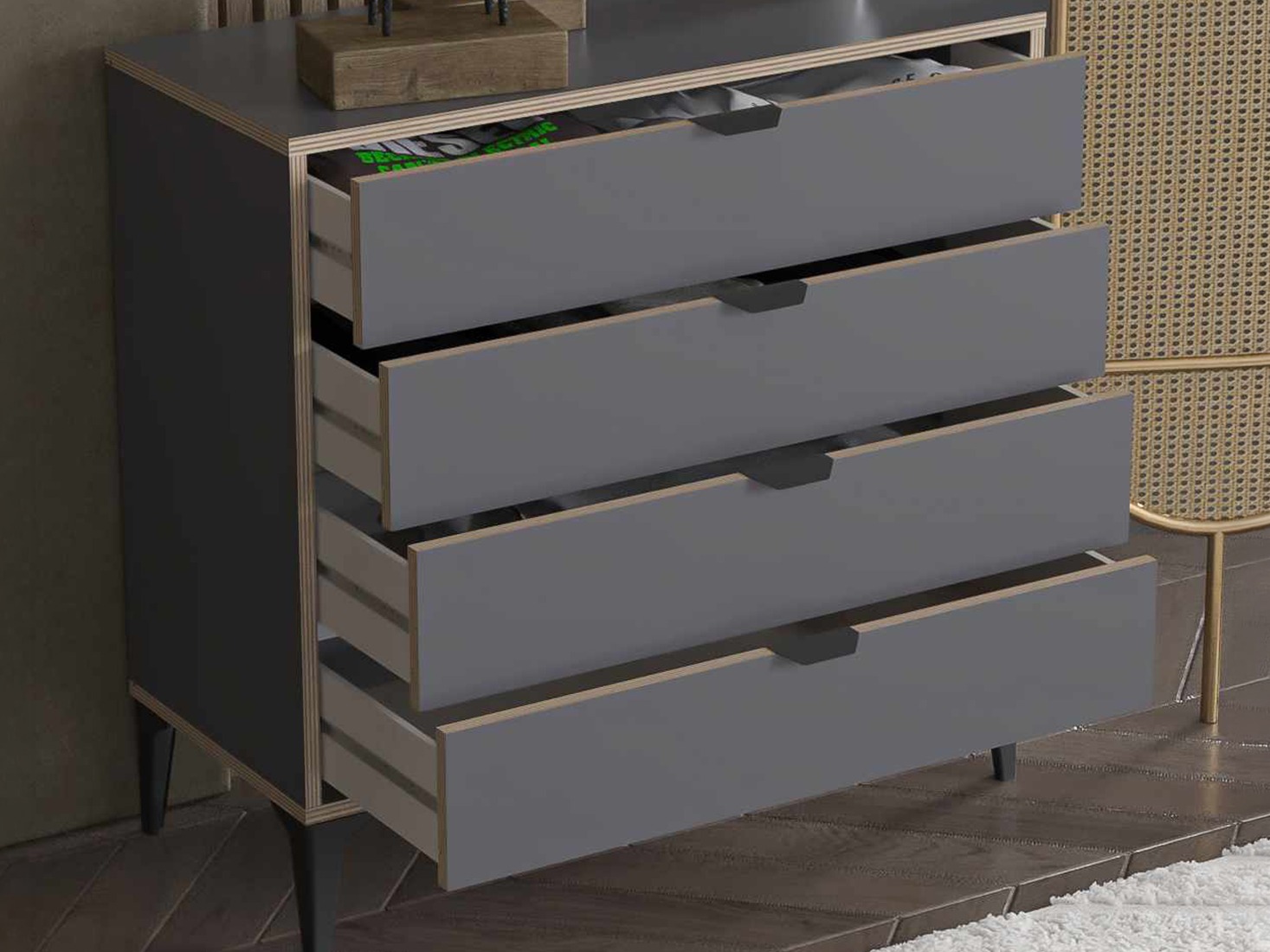 Komoda Elbtalu 108 (Antracit)