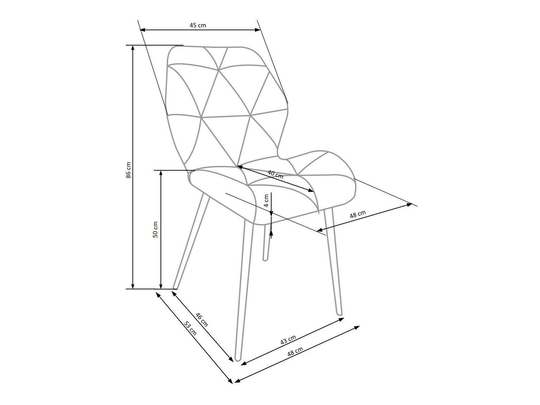 Stol Houston 1234 (Rumena)