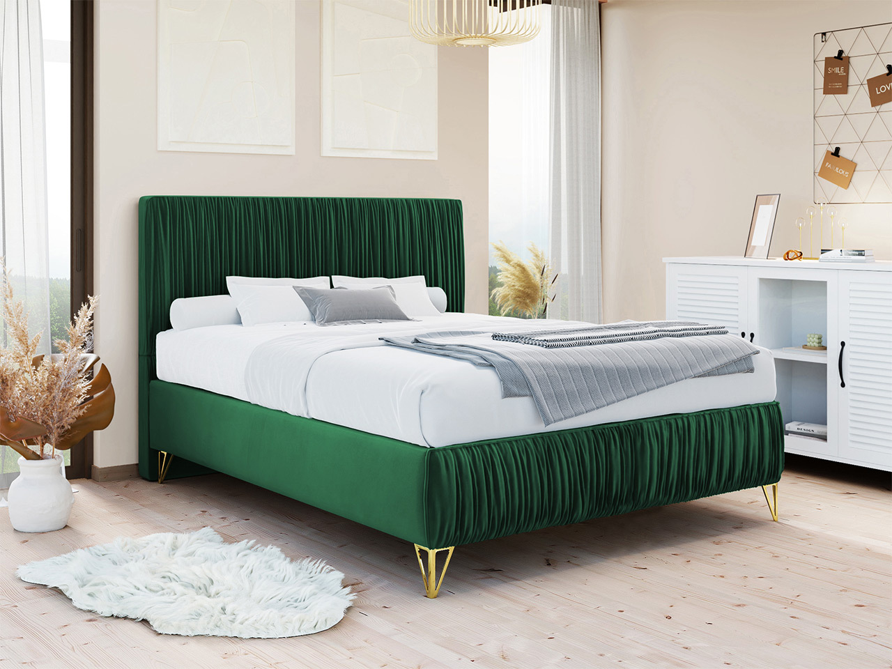 Postelja Logan 112 (Amor Velvet 4311)