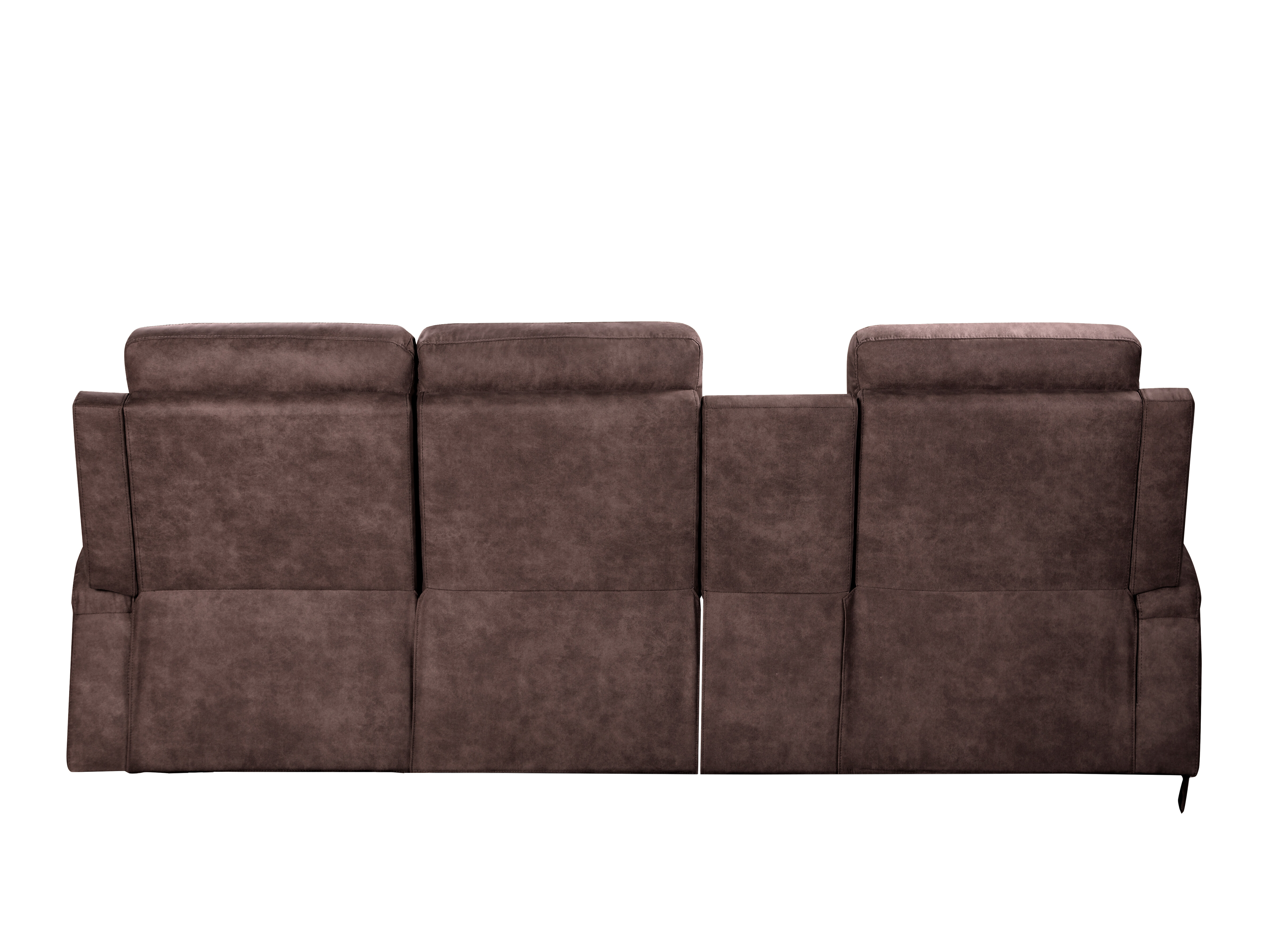 Kotna garnitura s počivalnikom Denton 1568 (Temno rjava)