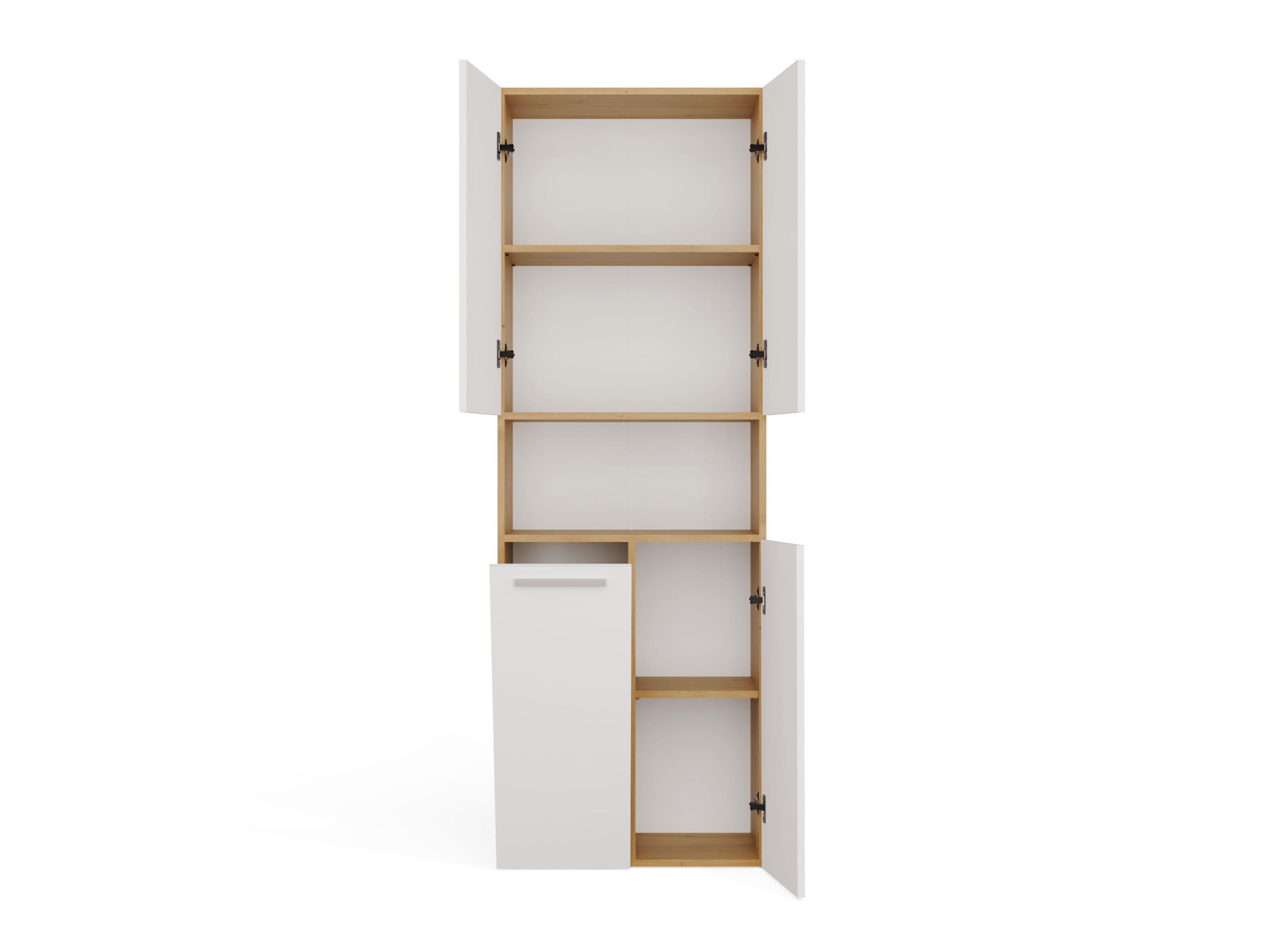 Prostostoječa Kopalniška omarica Nolmaru 101 (Artisan hrast + Bela)