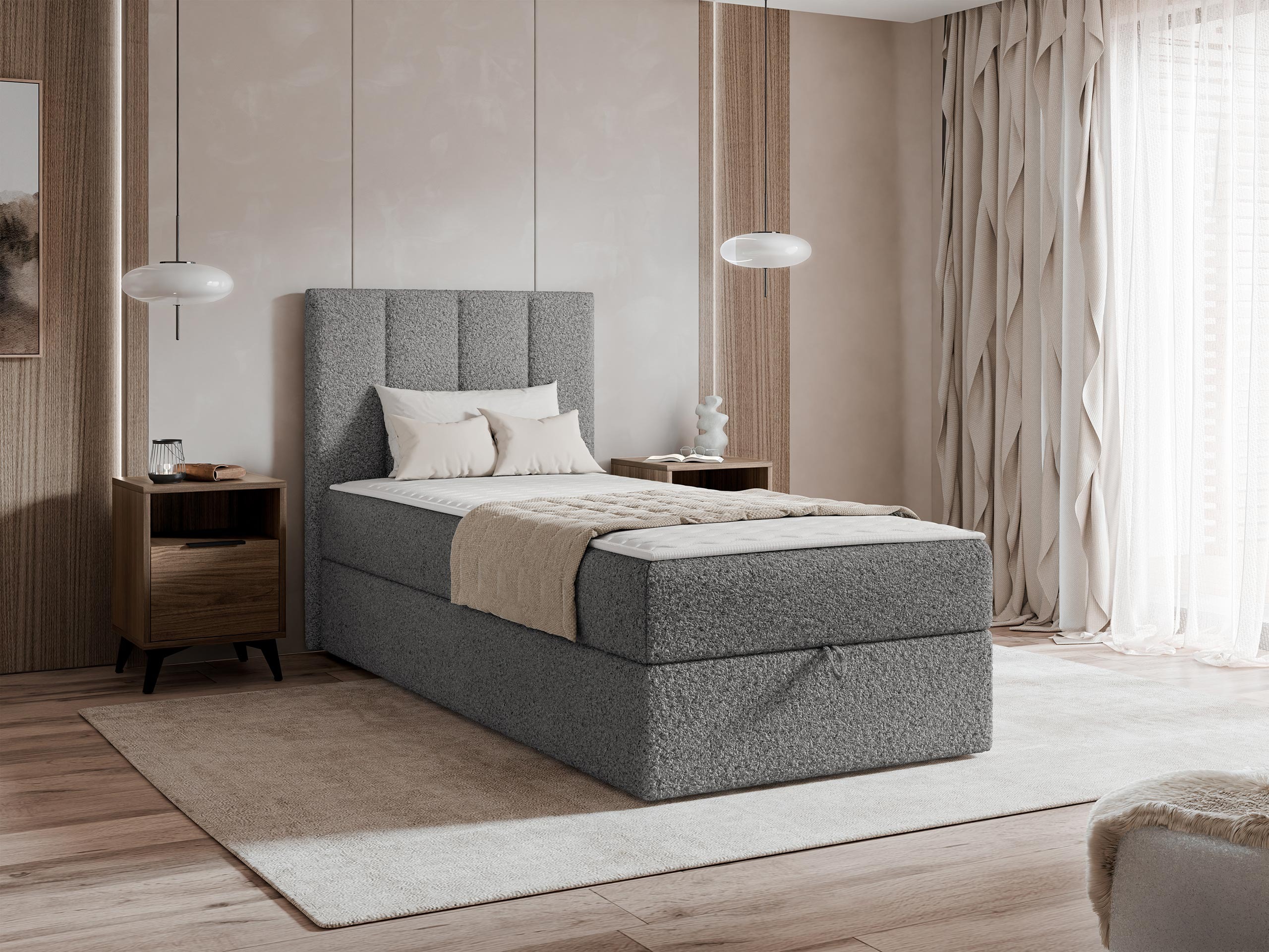 Boxspring postelja Oppidum I (Lambi 12)