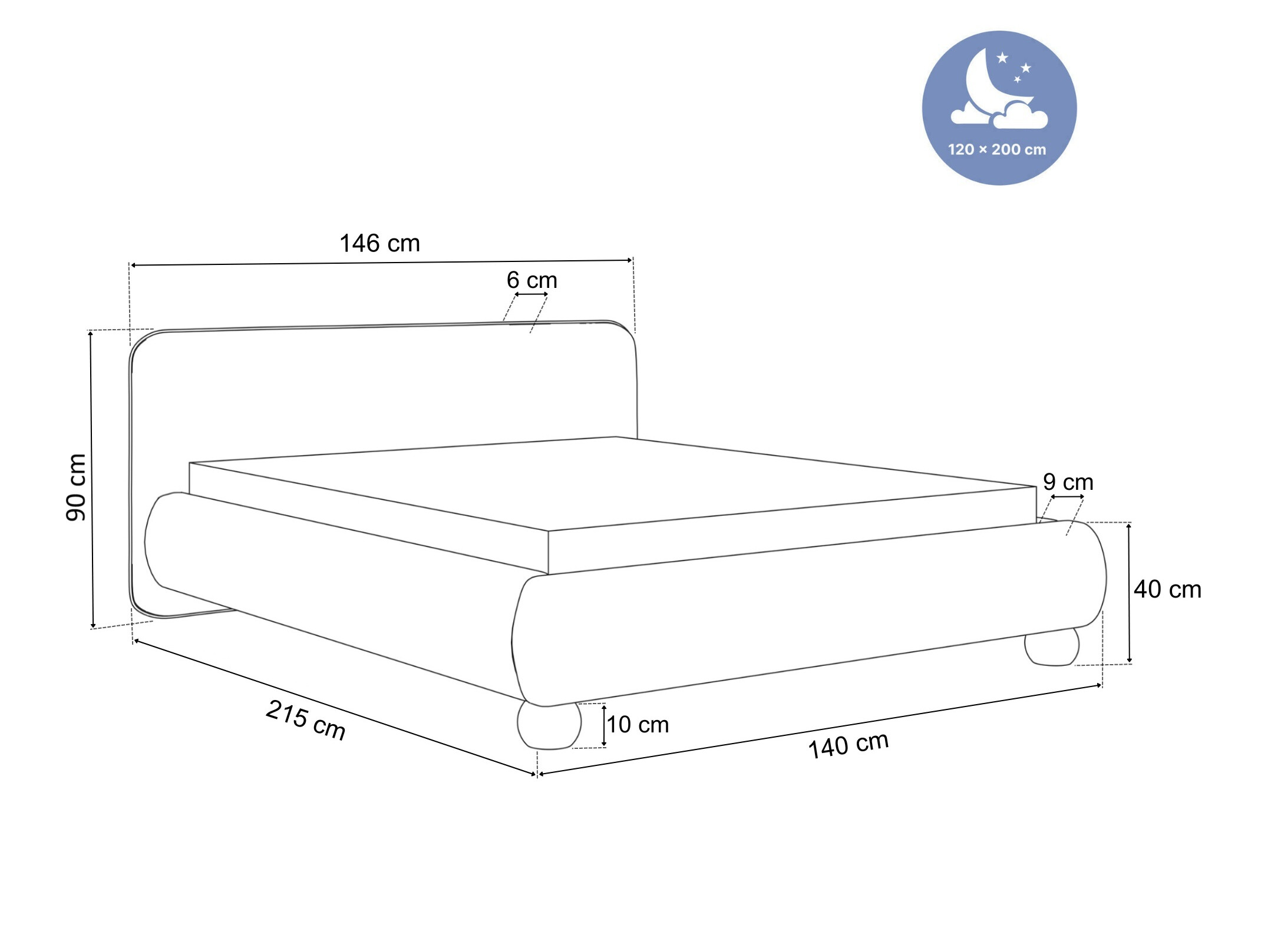 Postelja Hesperia 130 (Fredo 10)