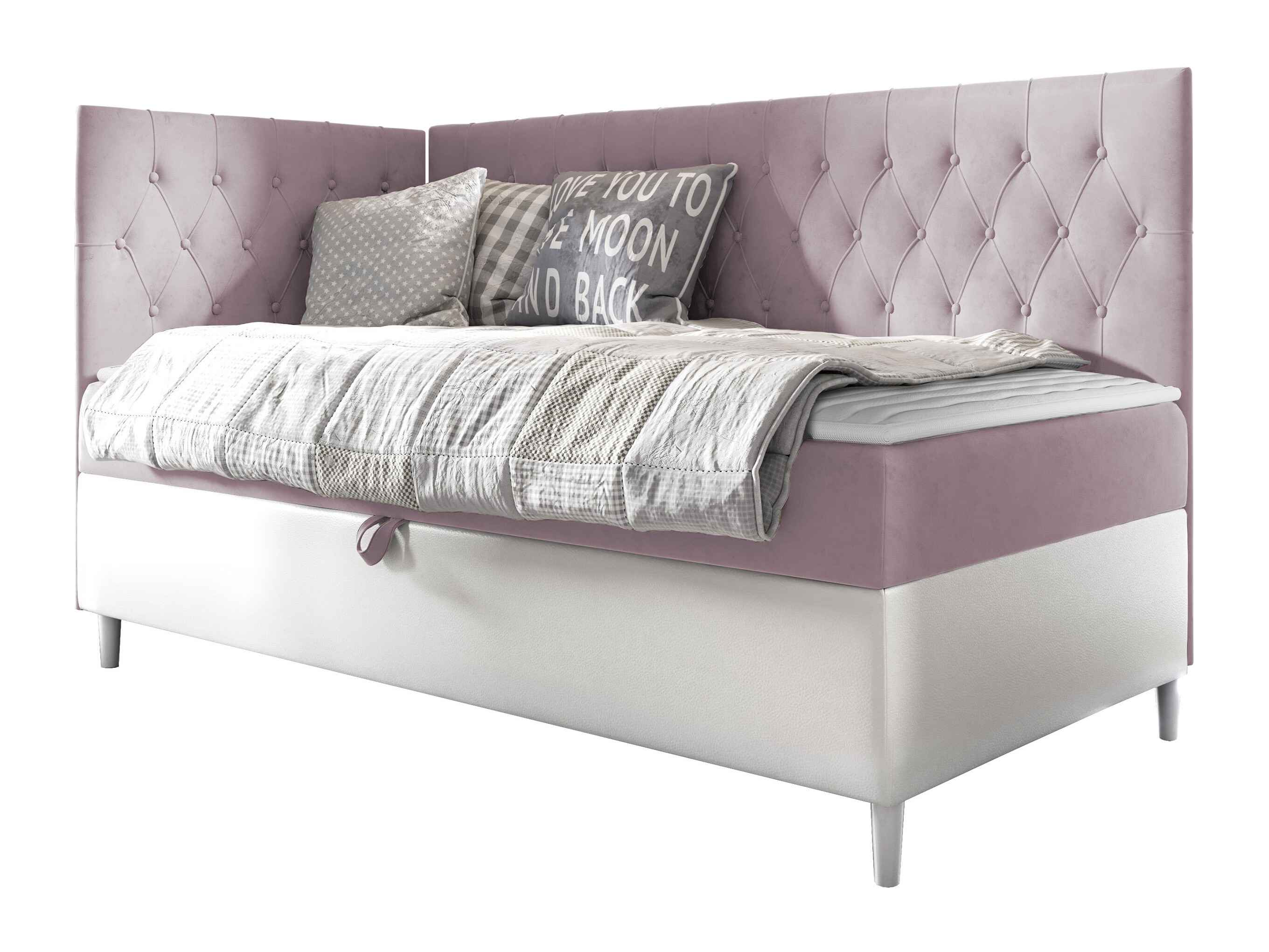 Boxspring postelja Lucus III (Soft 017 + Fresh 9)
