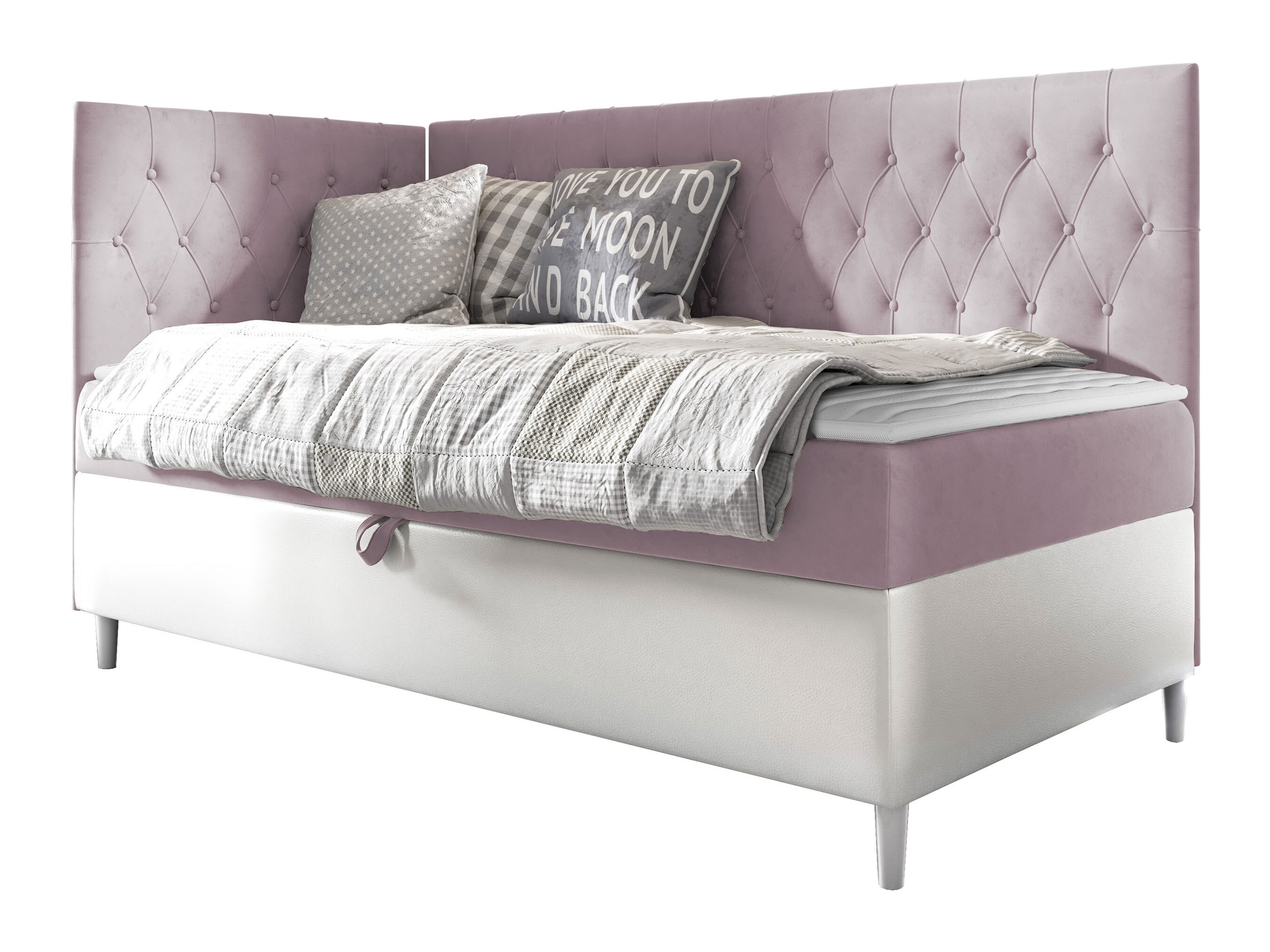 Boxspring postelja Lucus III (Soft 017 + Fresh 9)