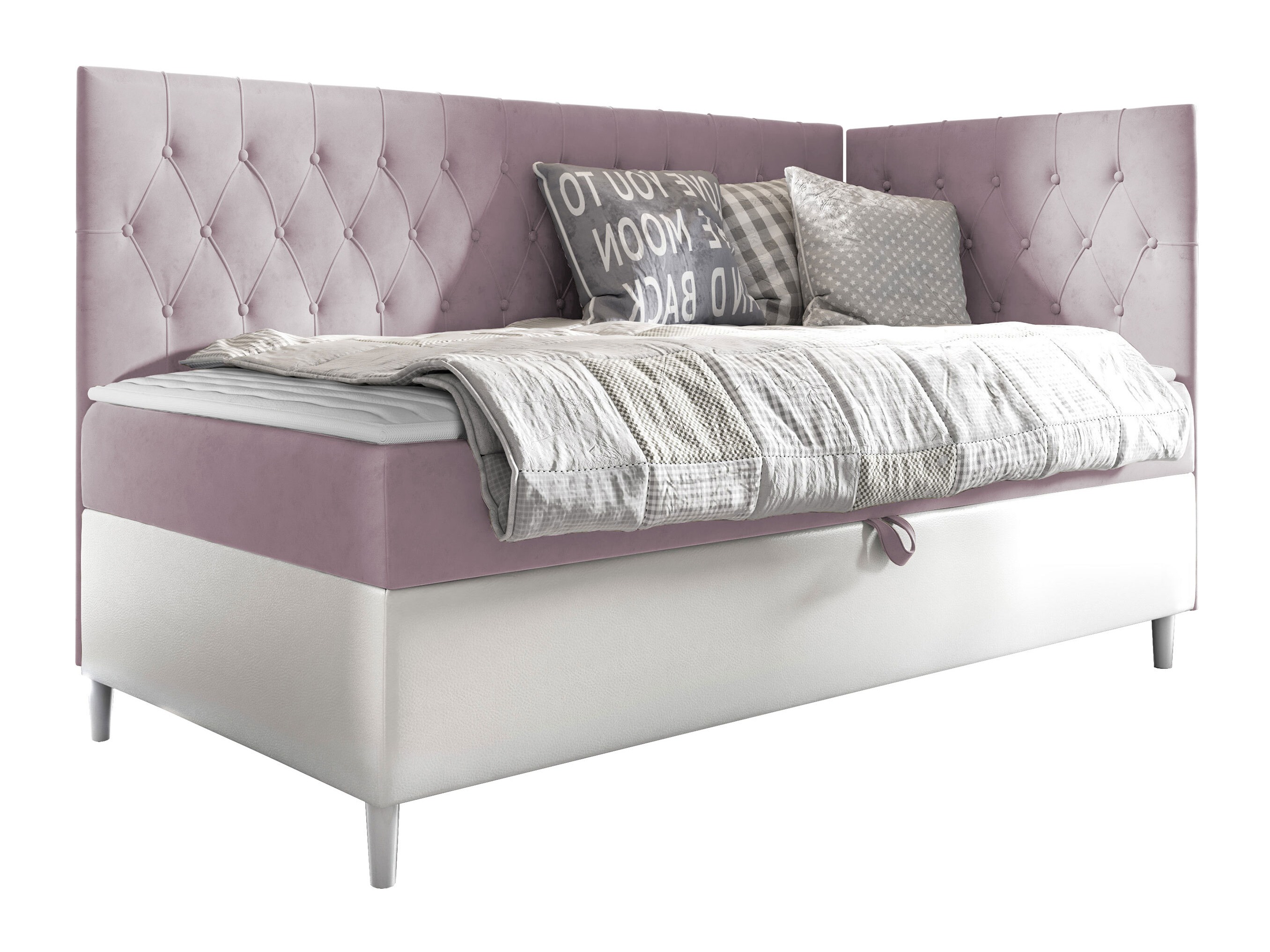Boxspring postelja Lucus III (Soft 017 + Fresh 9)