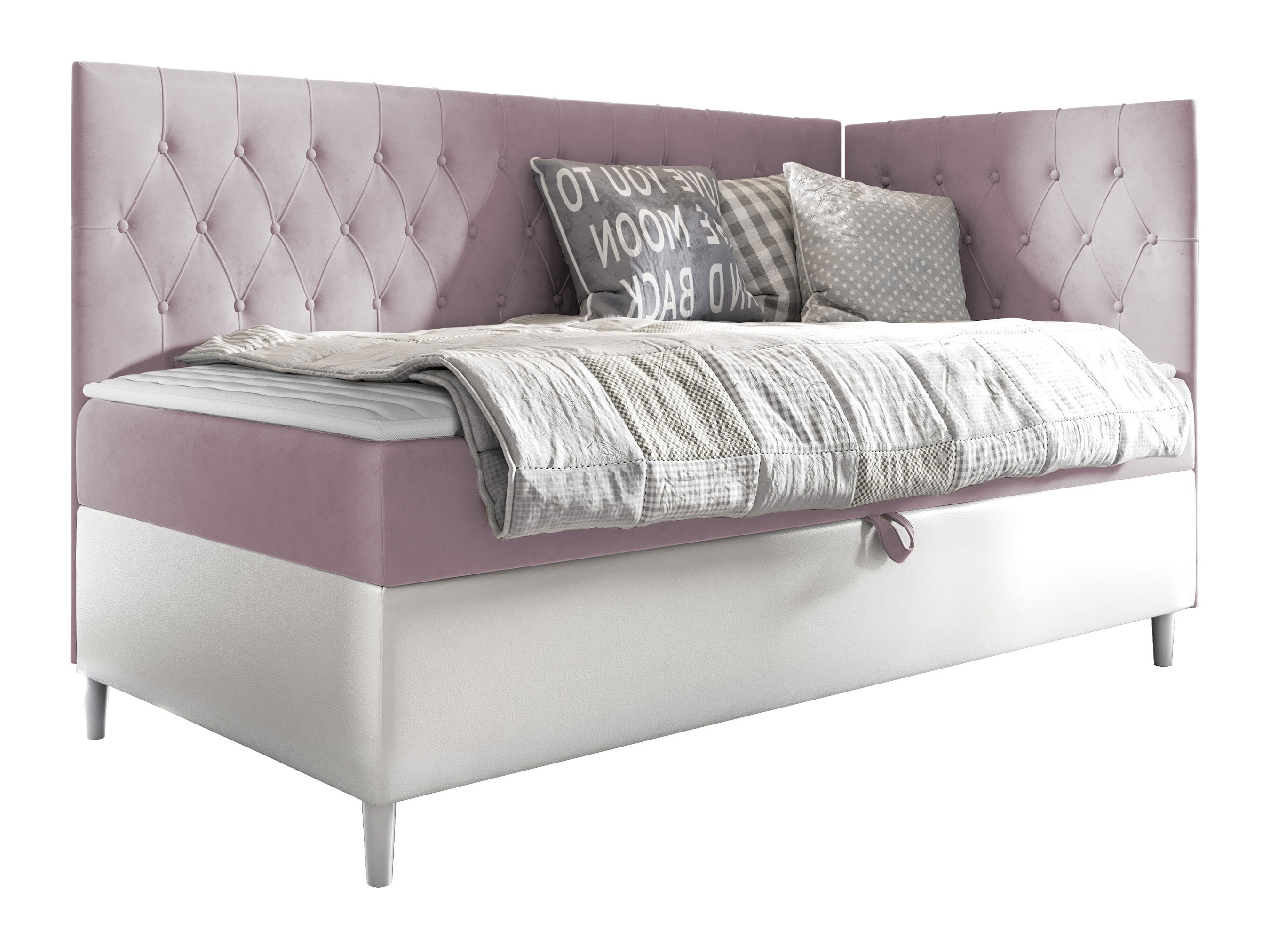 Boxspring postelja Lucus III (Soft 017 + Fresh 9)